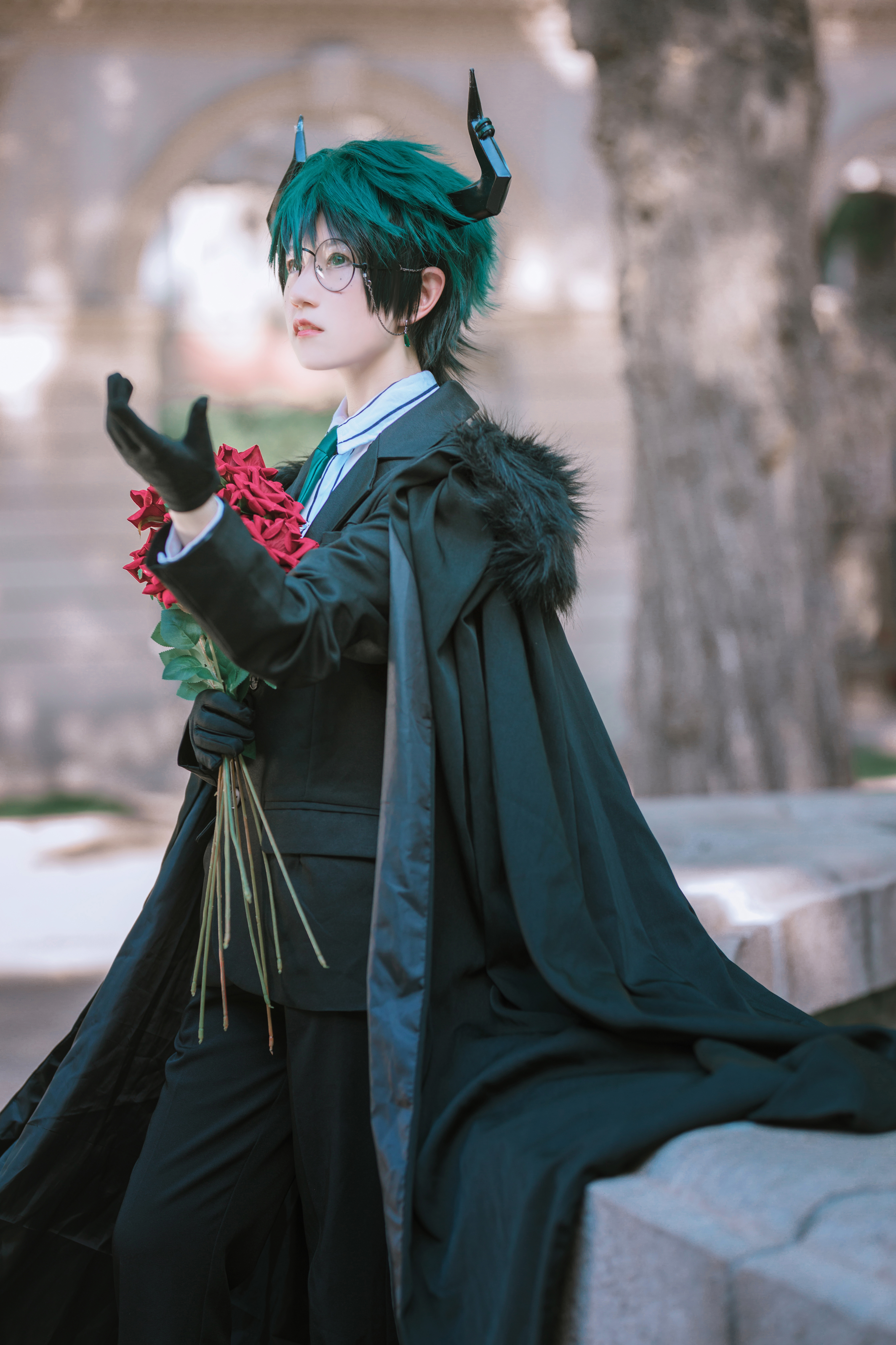 我的英雄学院-绿谷出久cosplay-二次元