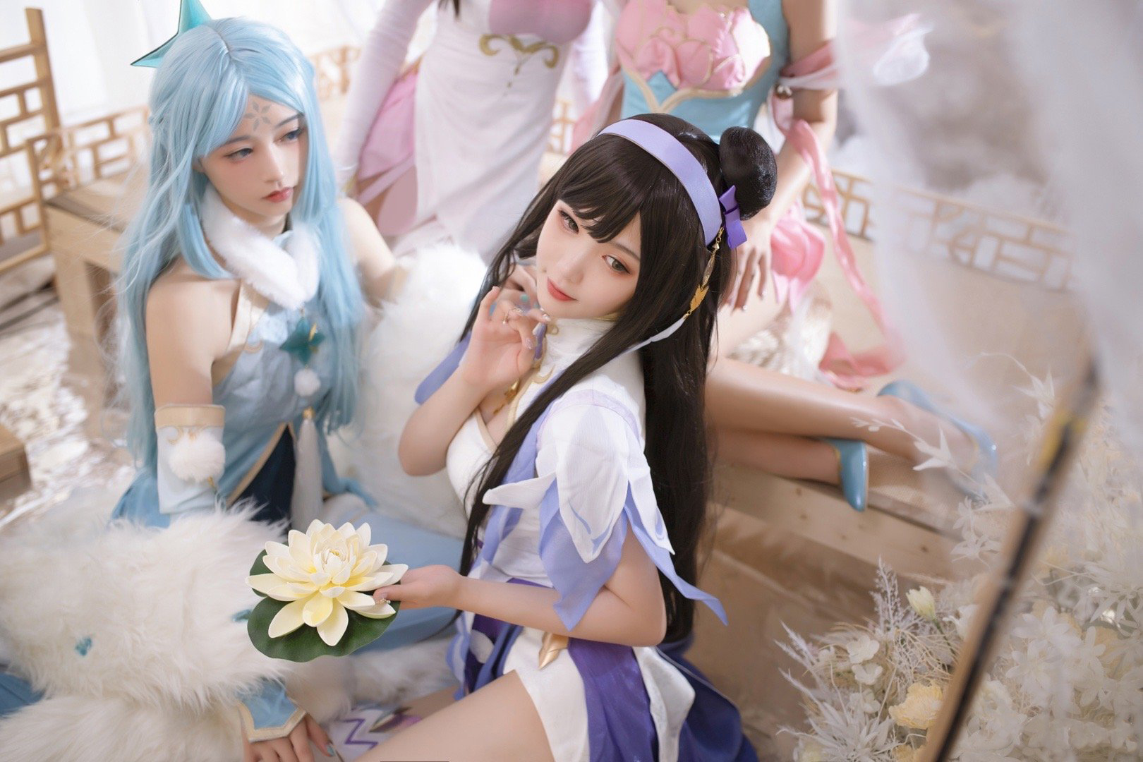 《王者荣耀》四大美女同人旗袍cosplay-二次元