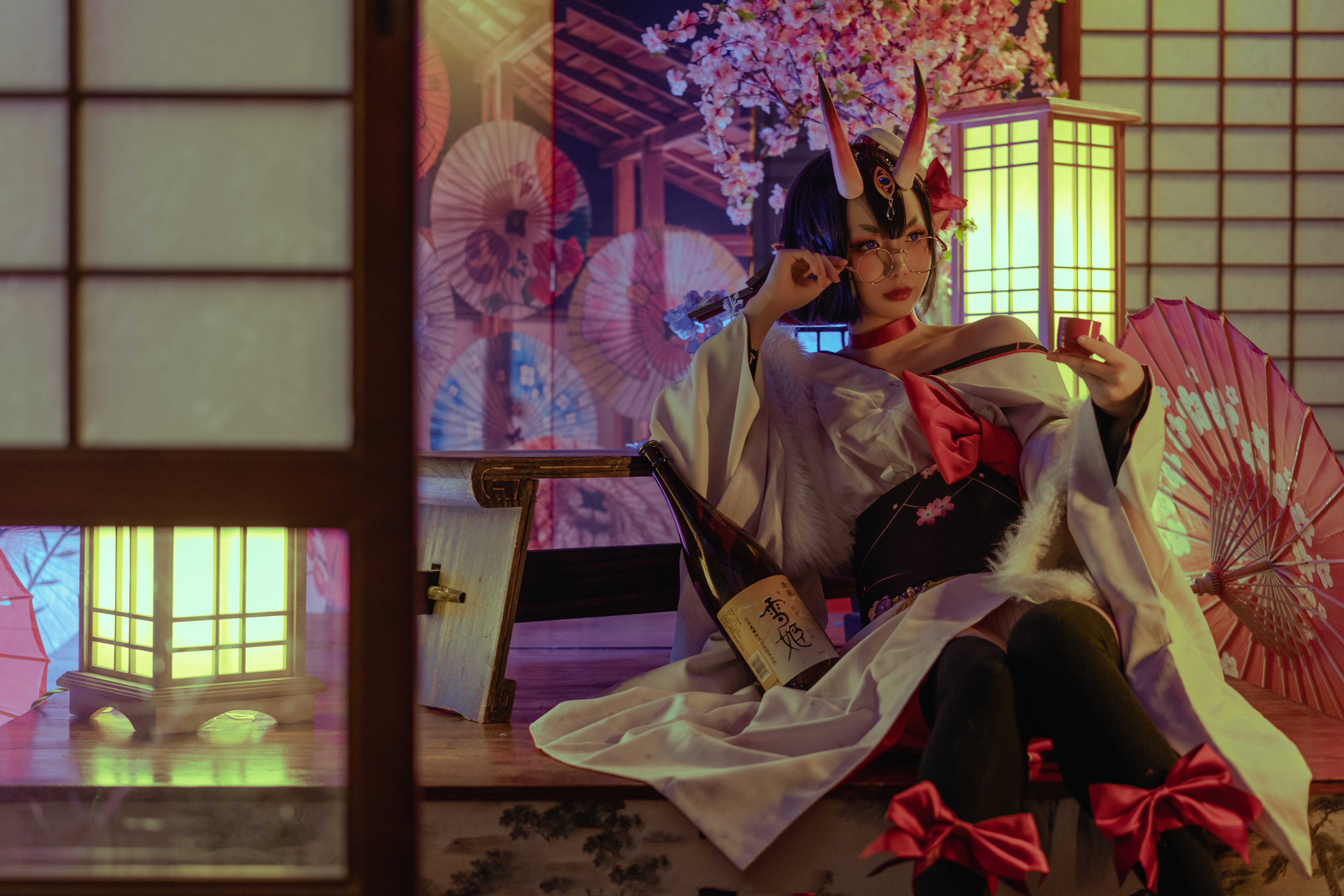 Fgo酒吞童子，冬祭礼装cosplay-二次元