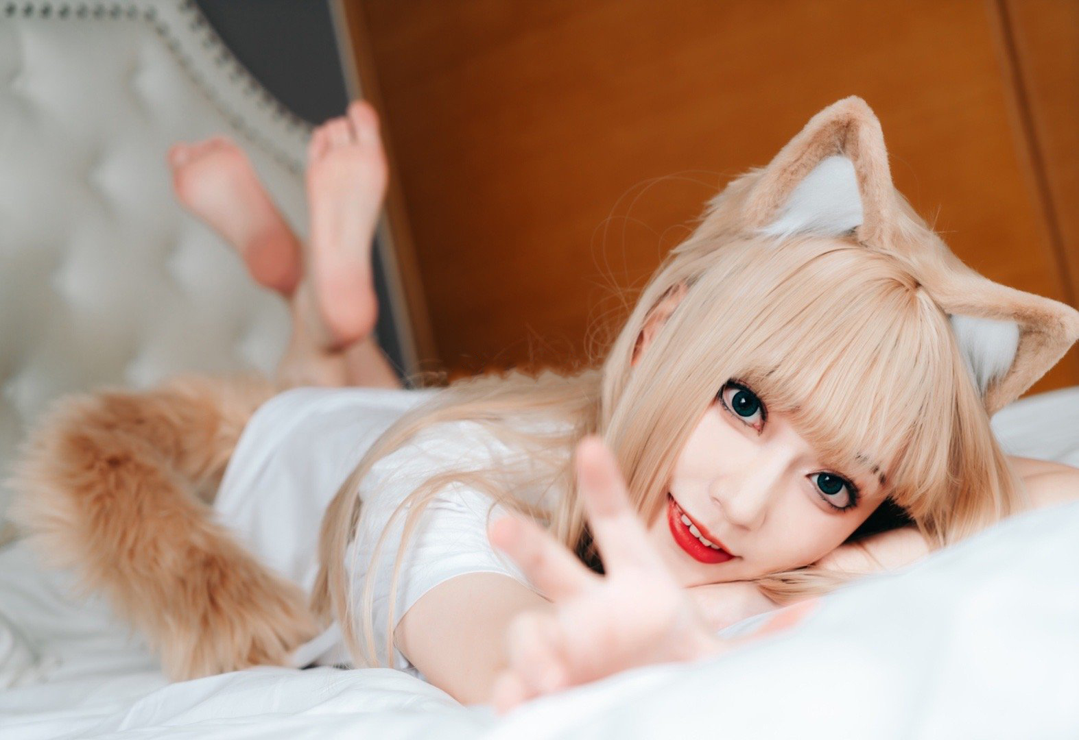 黄豆粉猫娘cosplay-二次元