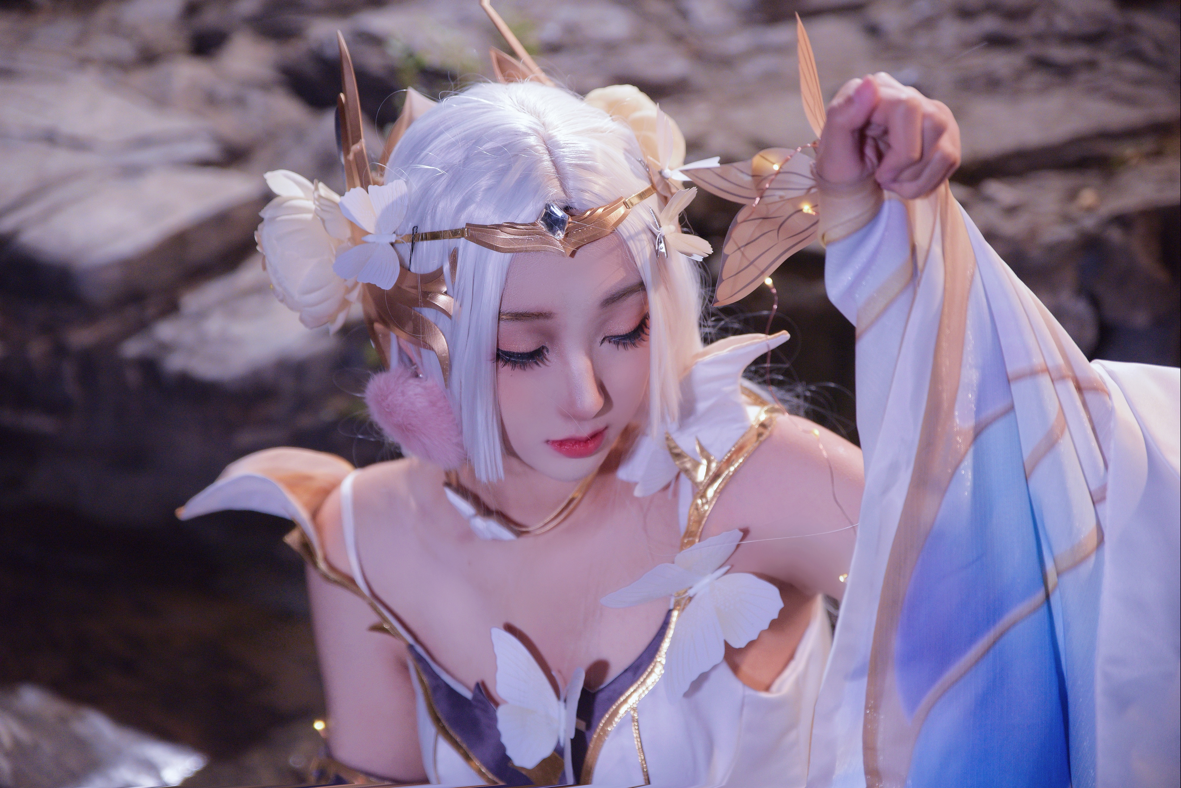 王者荣耀 金色仲夏夜之梦貂蝉cosplay-二次元