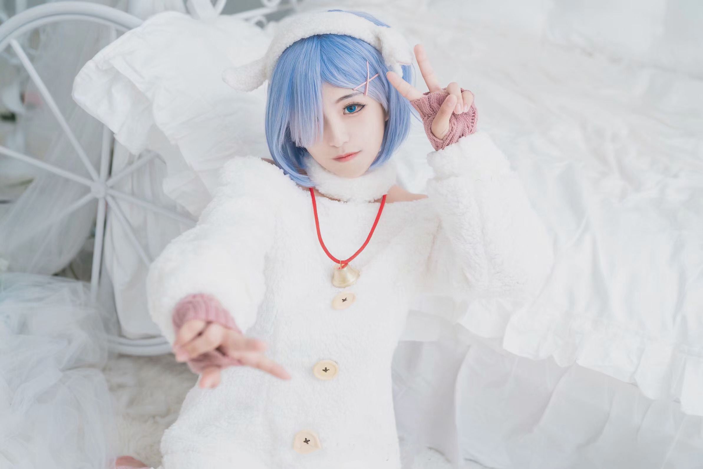 蕾姆小绵羊cosplay-二次元