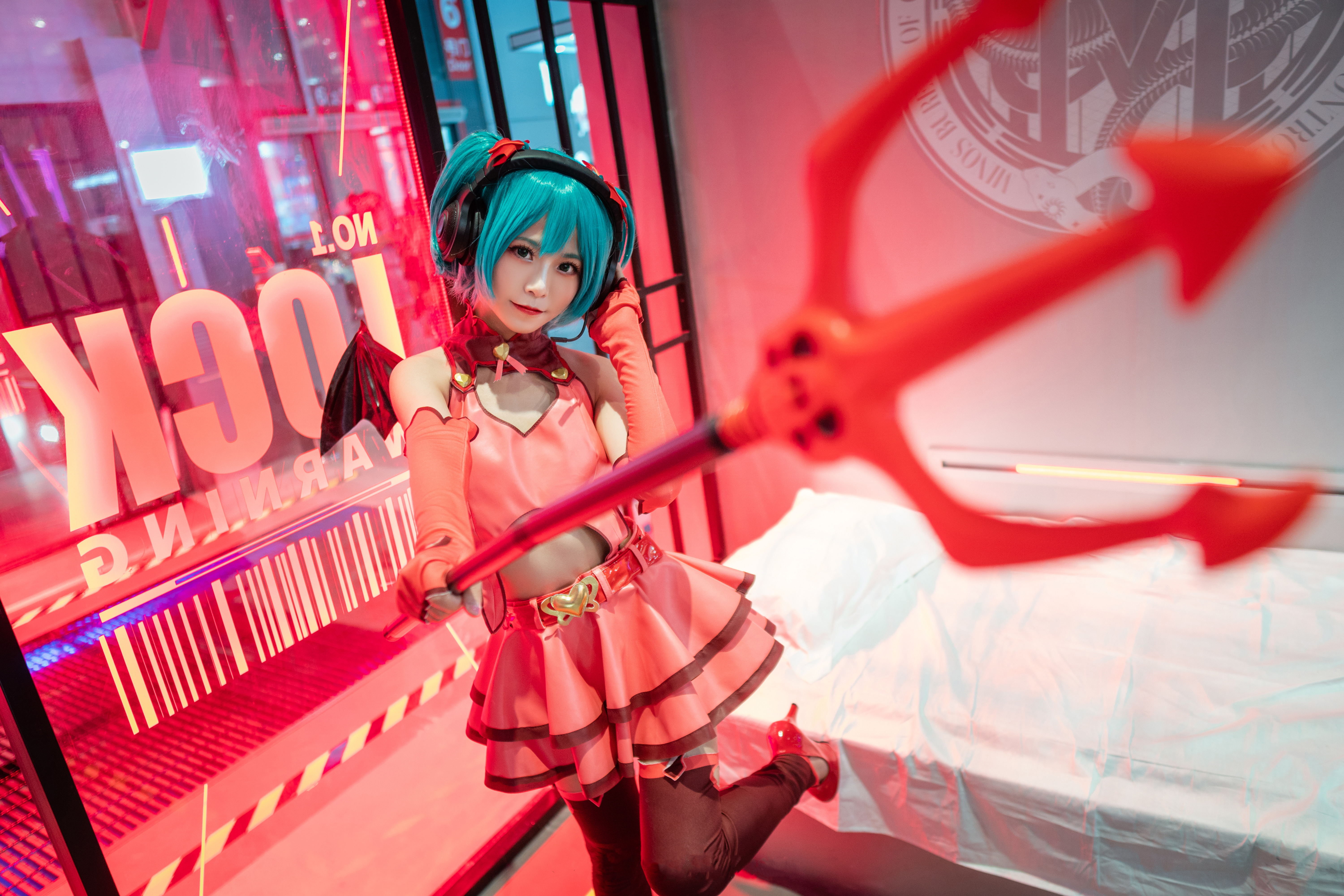 初音未来小恶魔cosplay-二次元