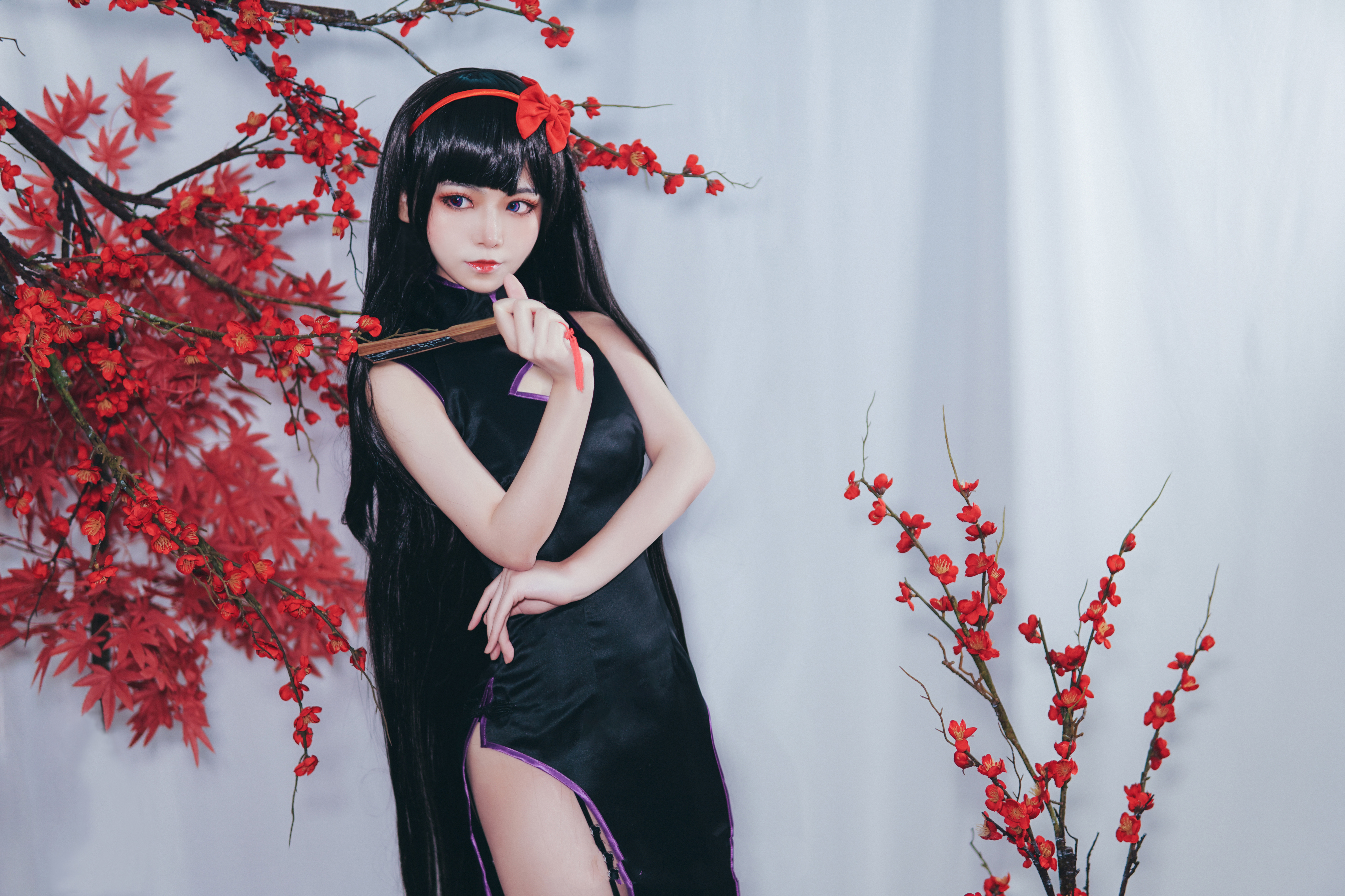 晓美焰同人旗袍cosplay-二次元