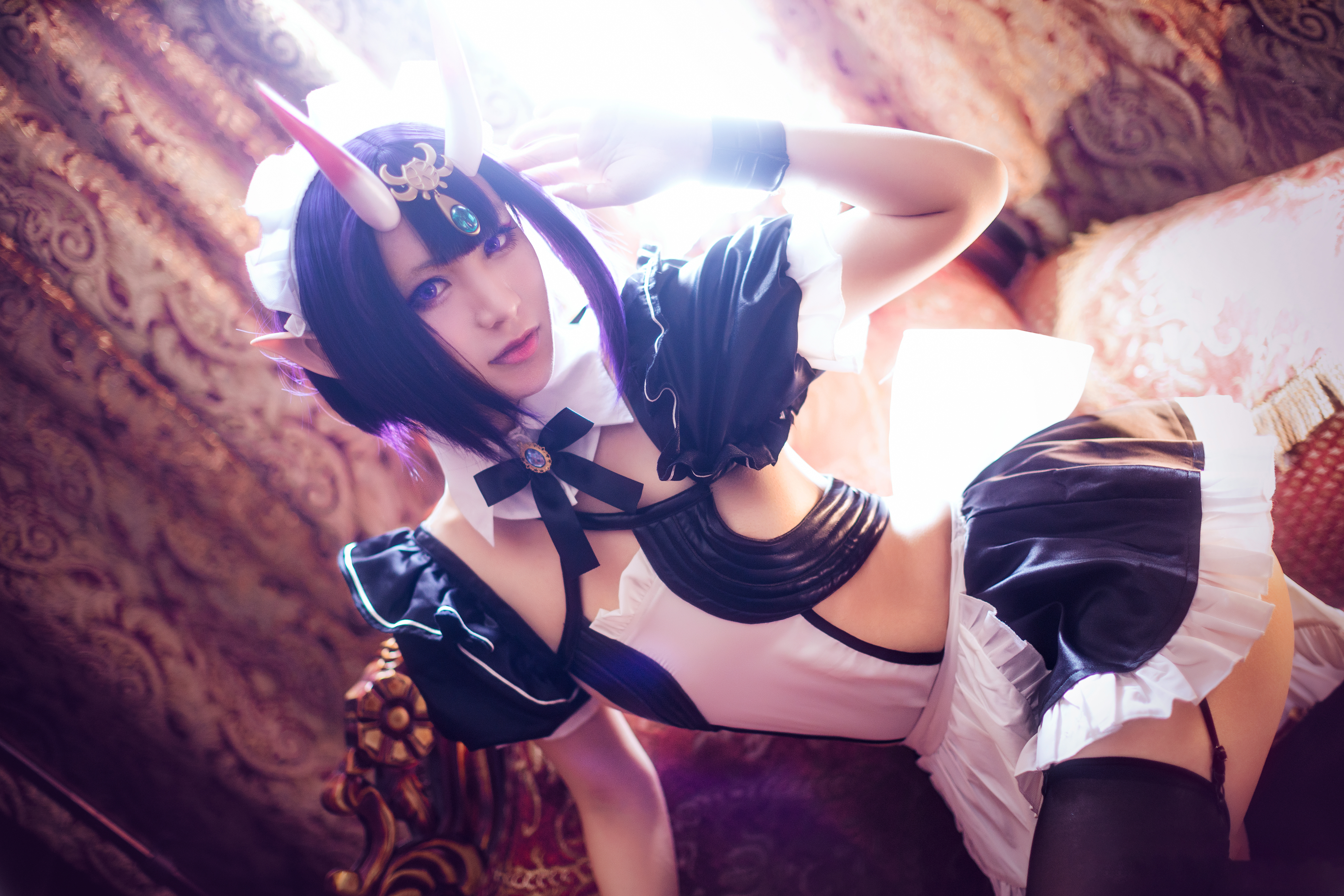 fate/grand order 酒吞童子女仆cosplay-二次元