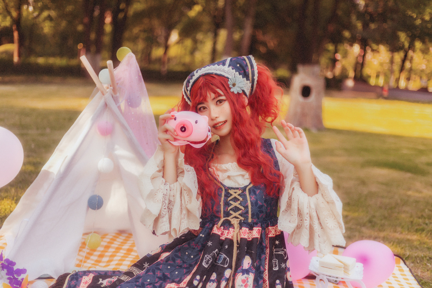 Lolita私影，春游快乐野餐