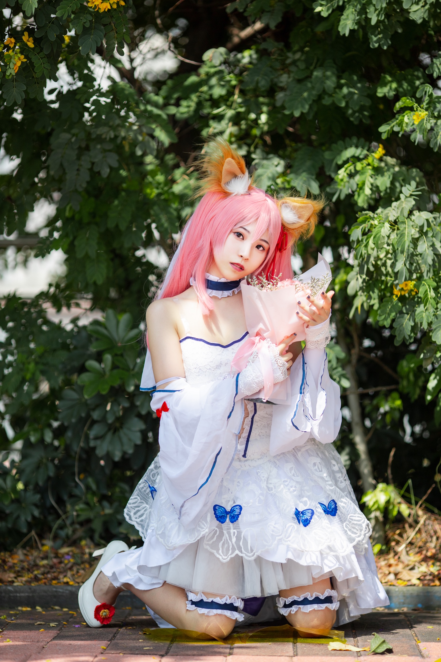 Fate/GrandOrder玉藻前花嫁cosplay-二次元