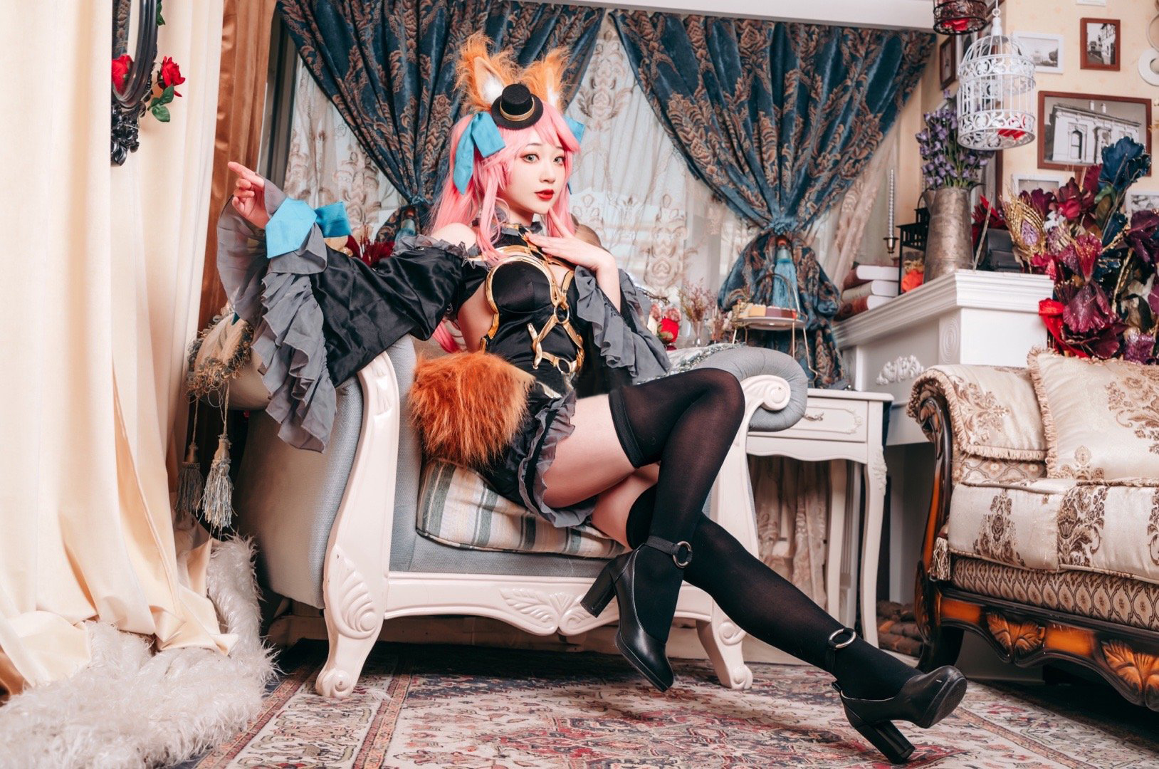 漆黑的魔术师，玉藻前cosplay-二次元