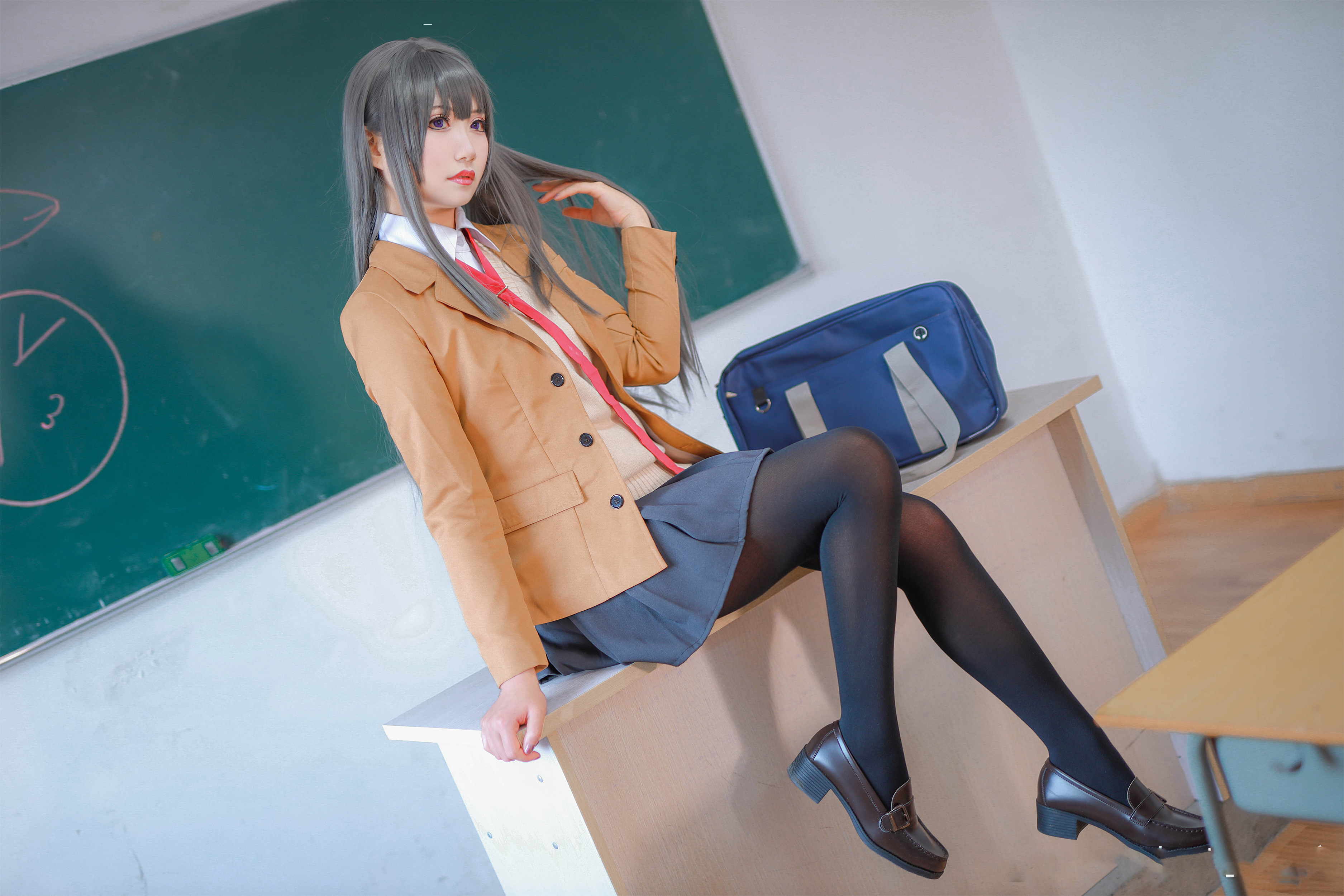 青春猪头少年不会梦到兔女郎学姐 樱岛麻衣cosplay-二次元