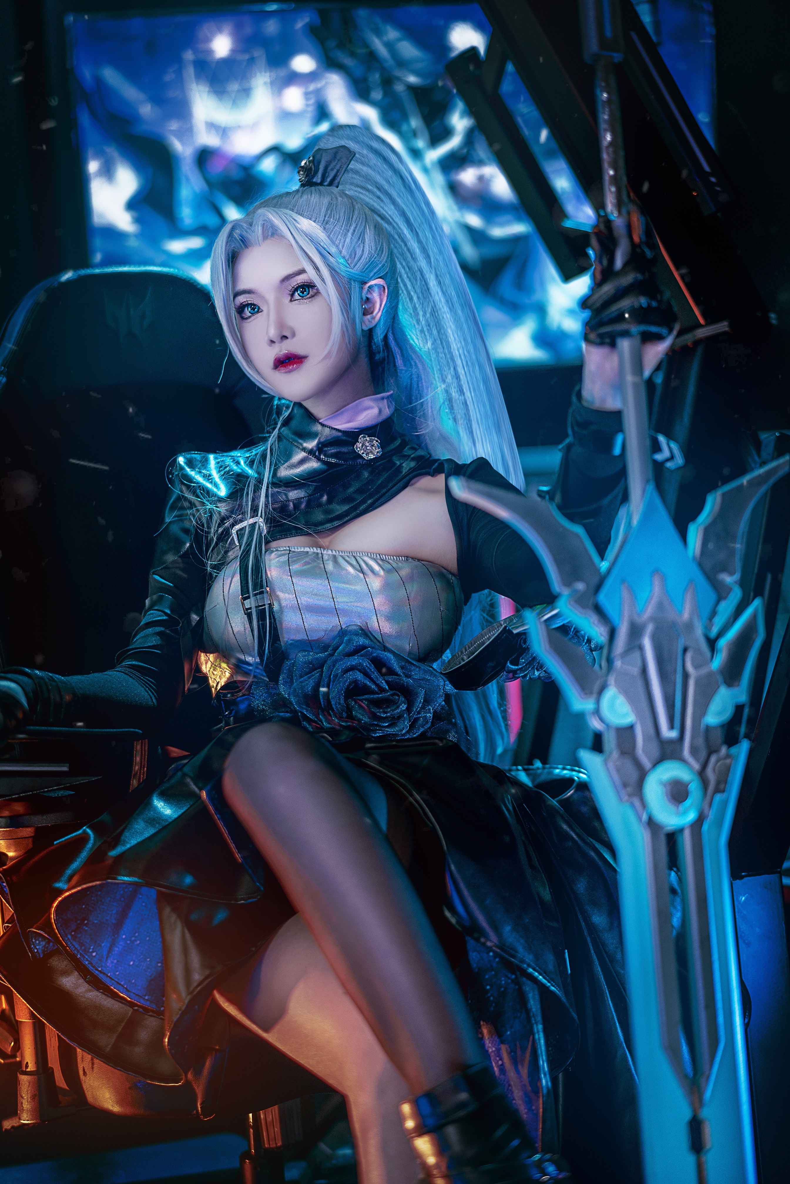 王者荣耀 花木兰默契交锋cosplay-二次元