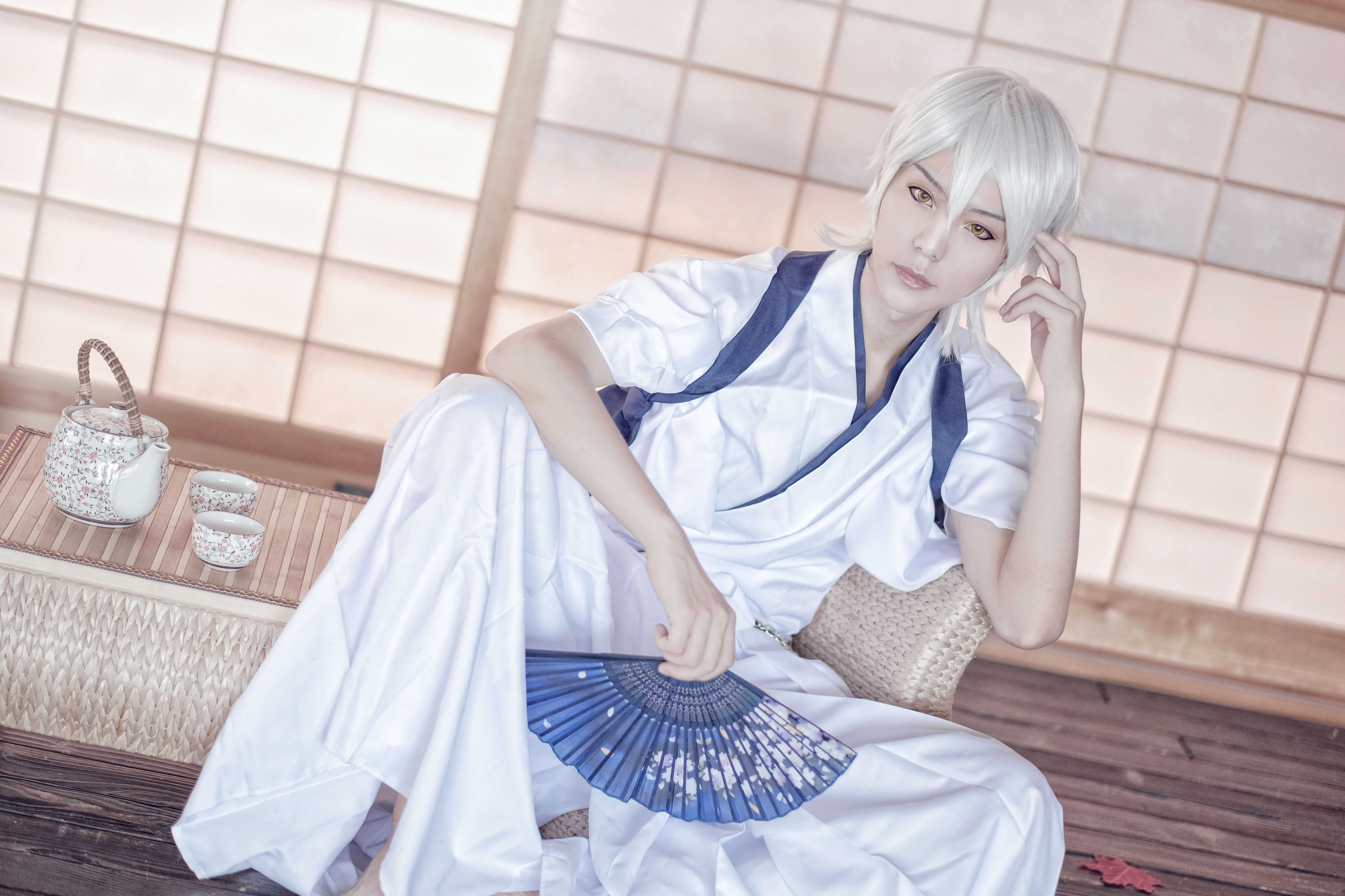 刀剑乱舞 鹤丸国永cosplay，还是喜欢他-二次元