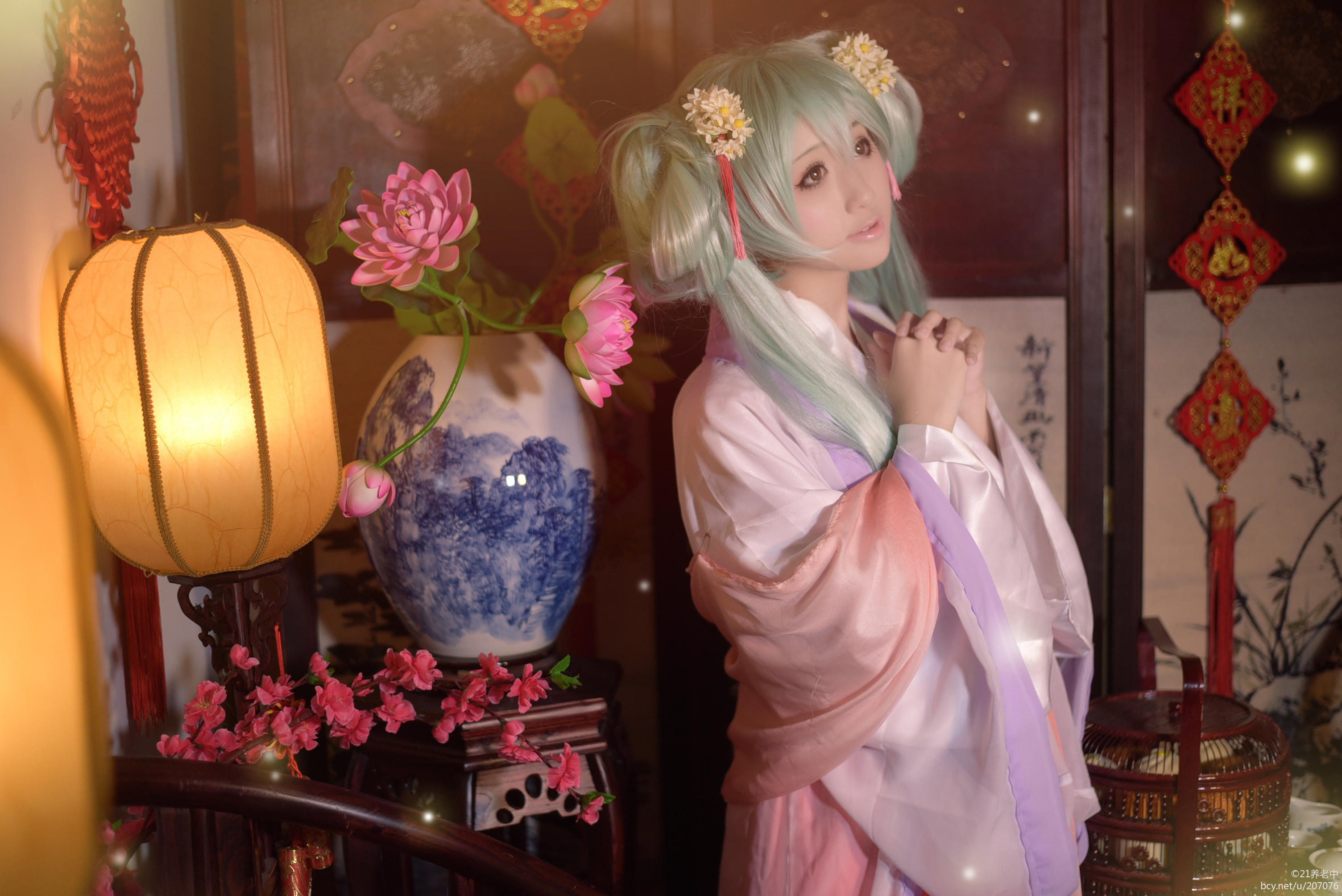 中秋明月初音未来cosplay-二次元