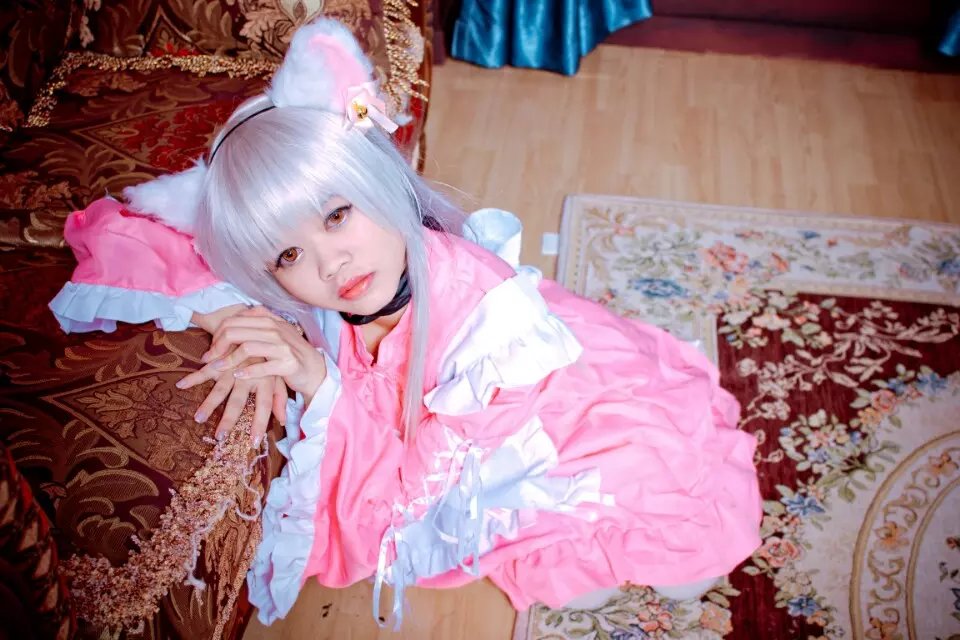 猫咪女仆cosplay-二次元