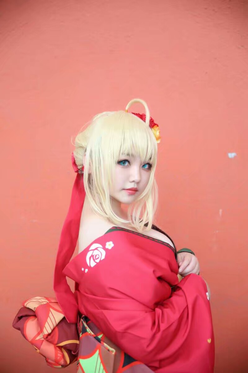 尼禄 振袖和服cosplay-二次元