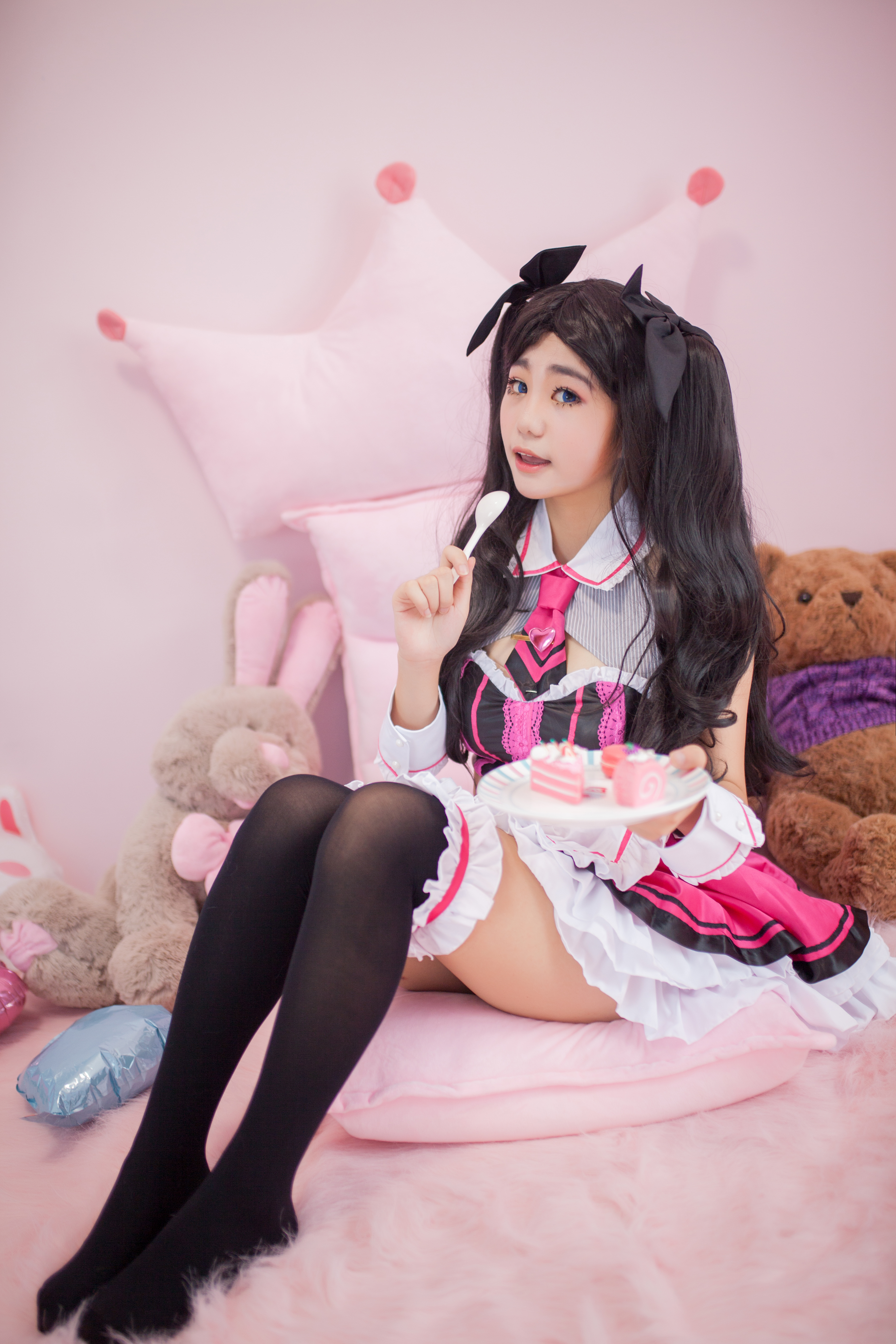 远坂凛情人节女仆cosplay-二次元