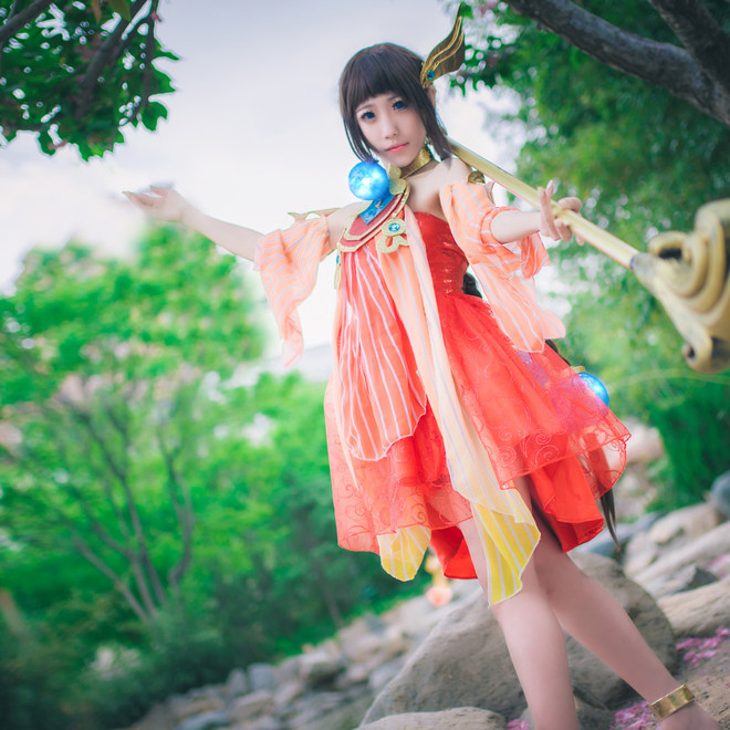 王者荣耀大乔cosplay，经典原皮
