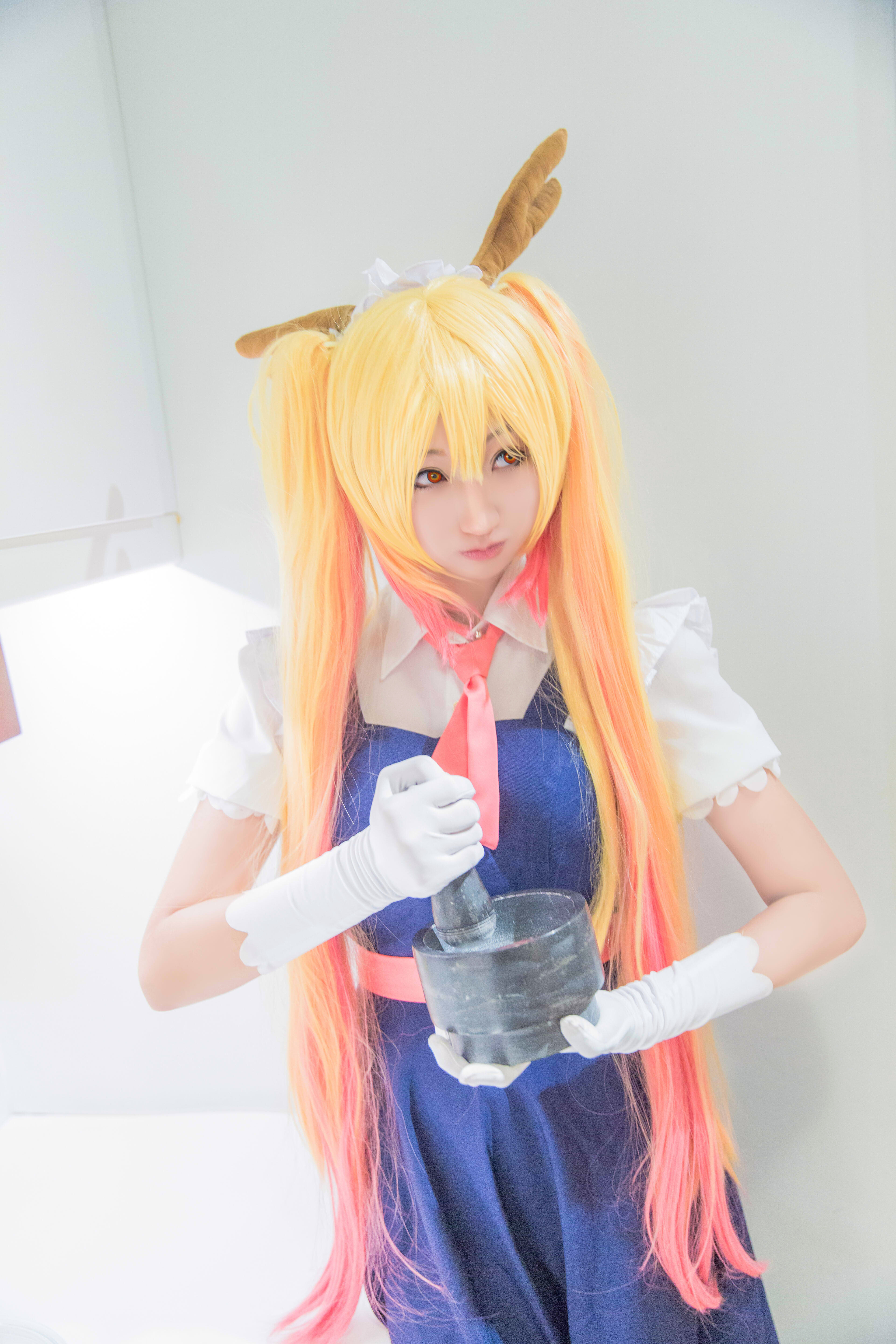 托尔sama cosplay，最喜欢小林啦！-二次元