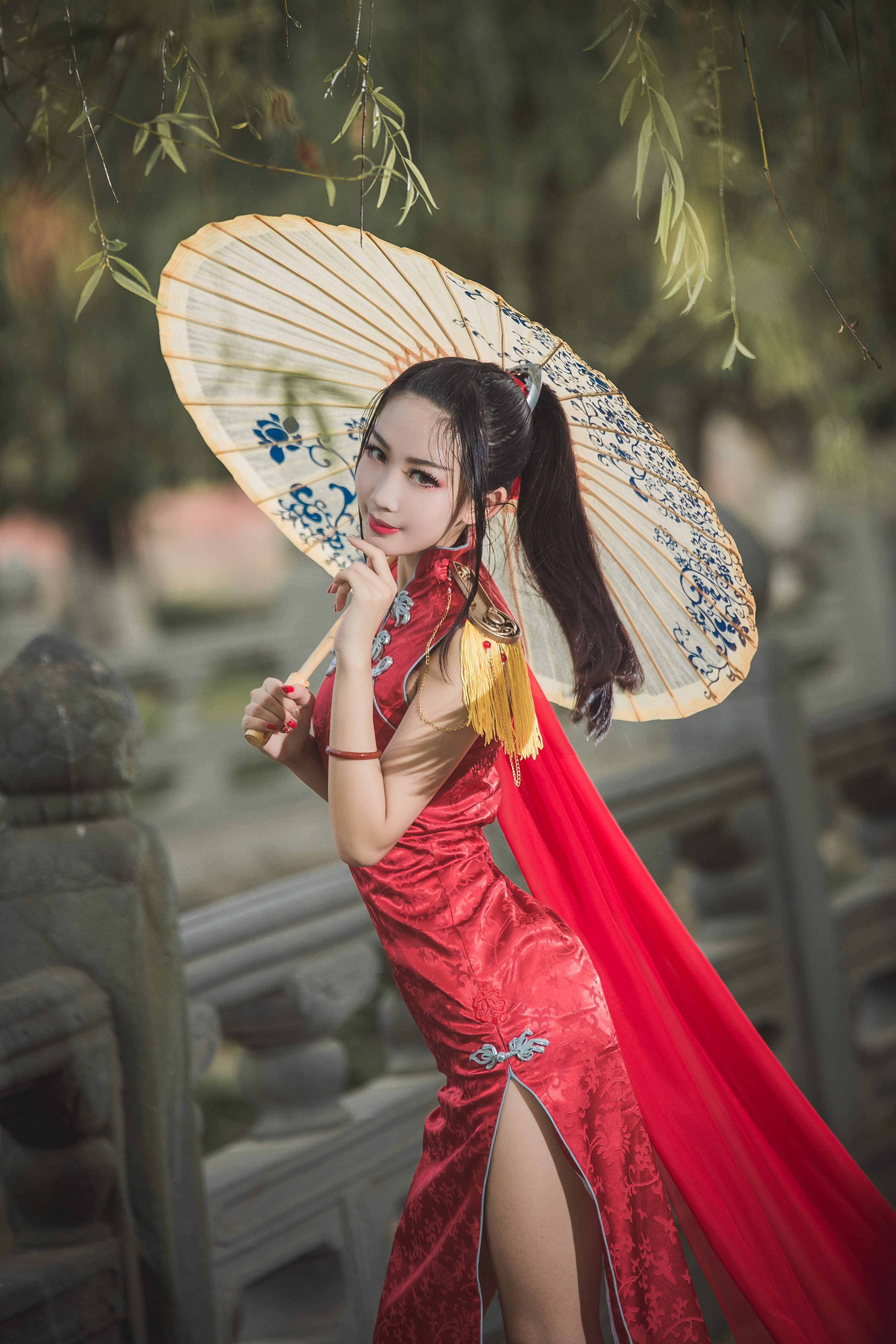 剑网三同人 天策旗袍cosplay-二次元