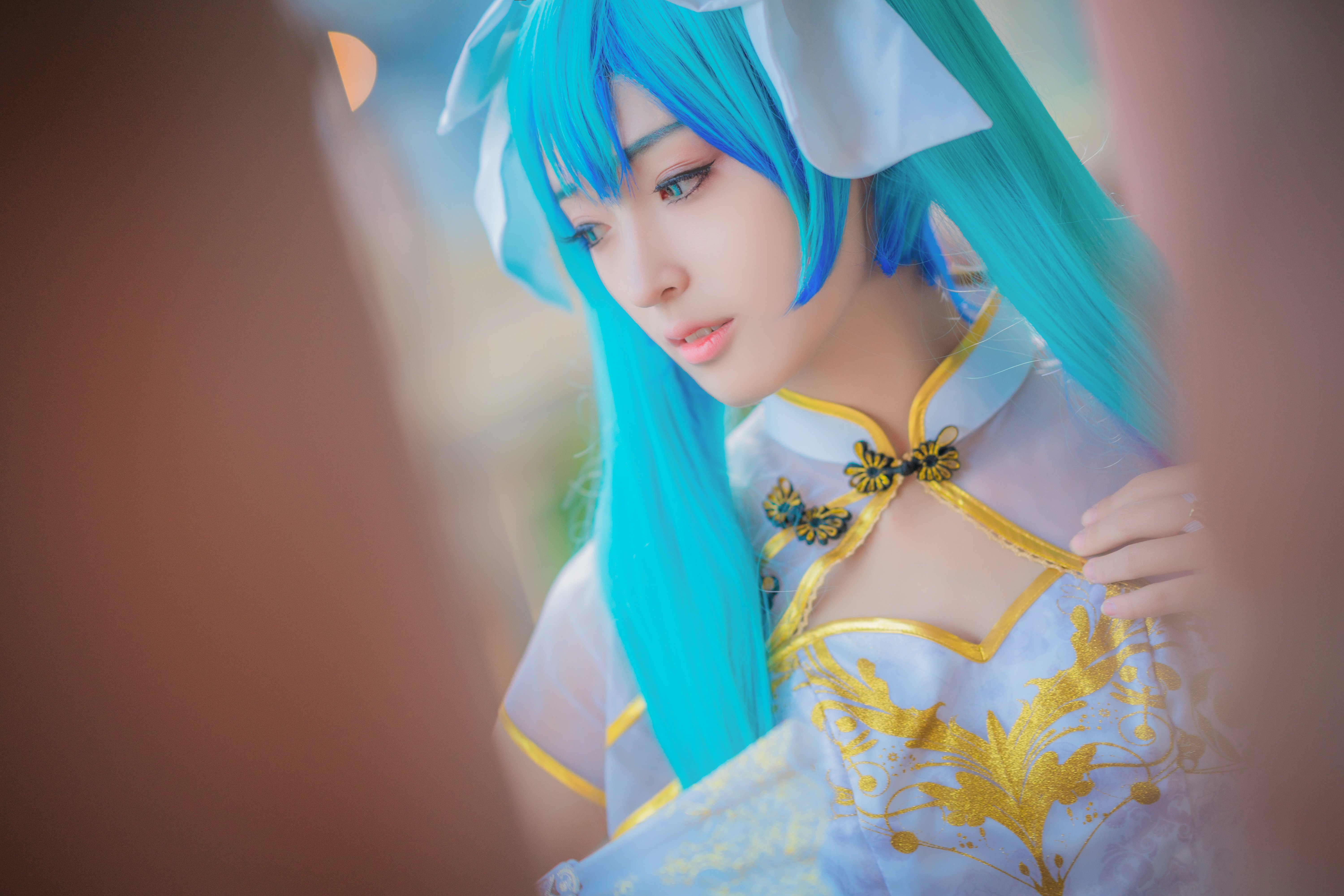 miku金丝雀cosplay-二次元