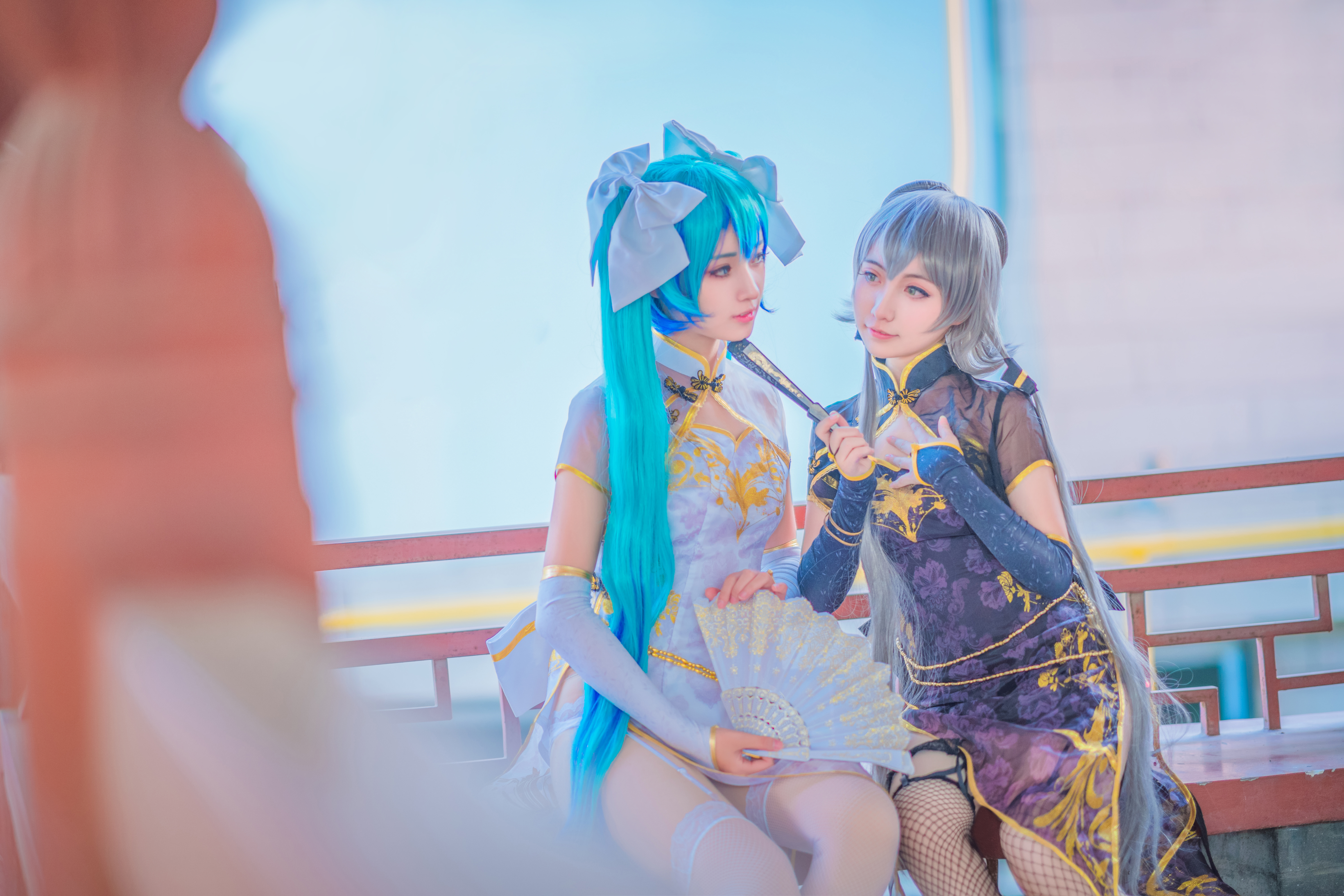 金丝雀洛天依&miku  cosplay-二次元