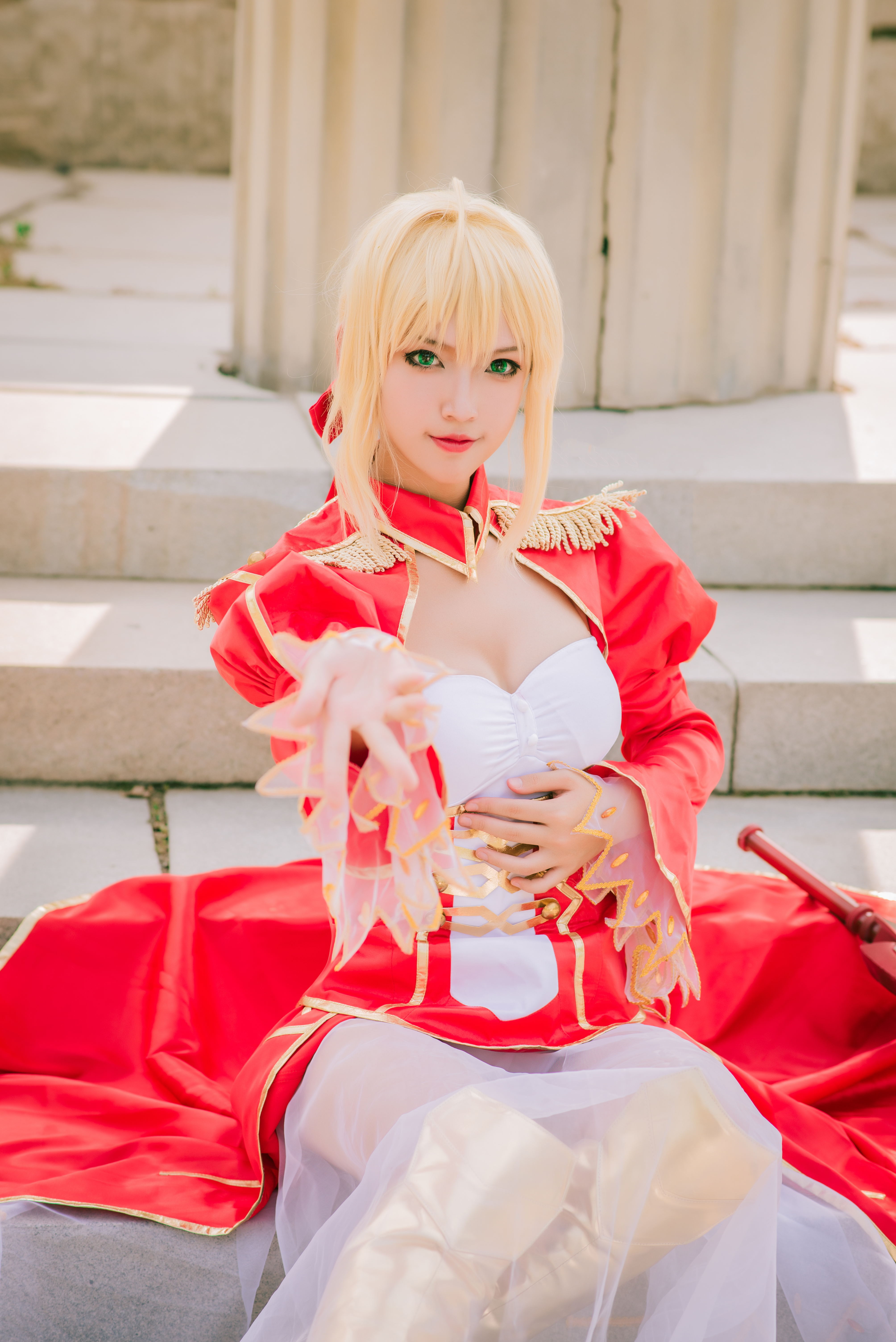 FGO 尼禄红战cosplay-二次元