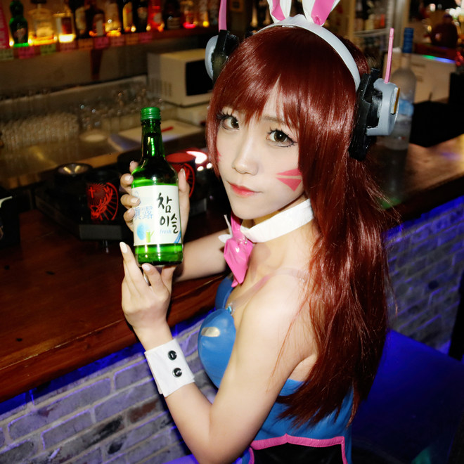 D.VA兔女郎Cosplay