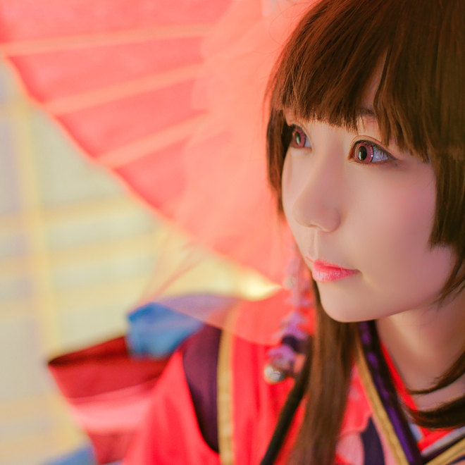 阴阳师神乐cosplay，好多人喜欢这个角色呀