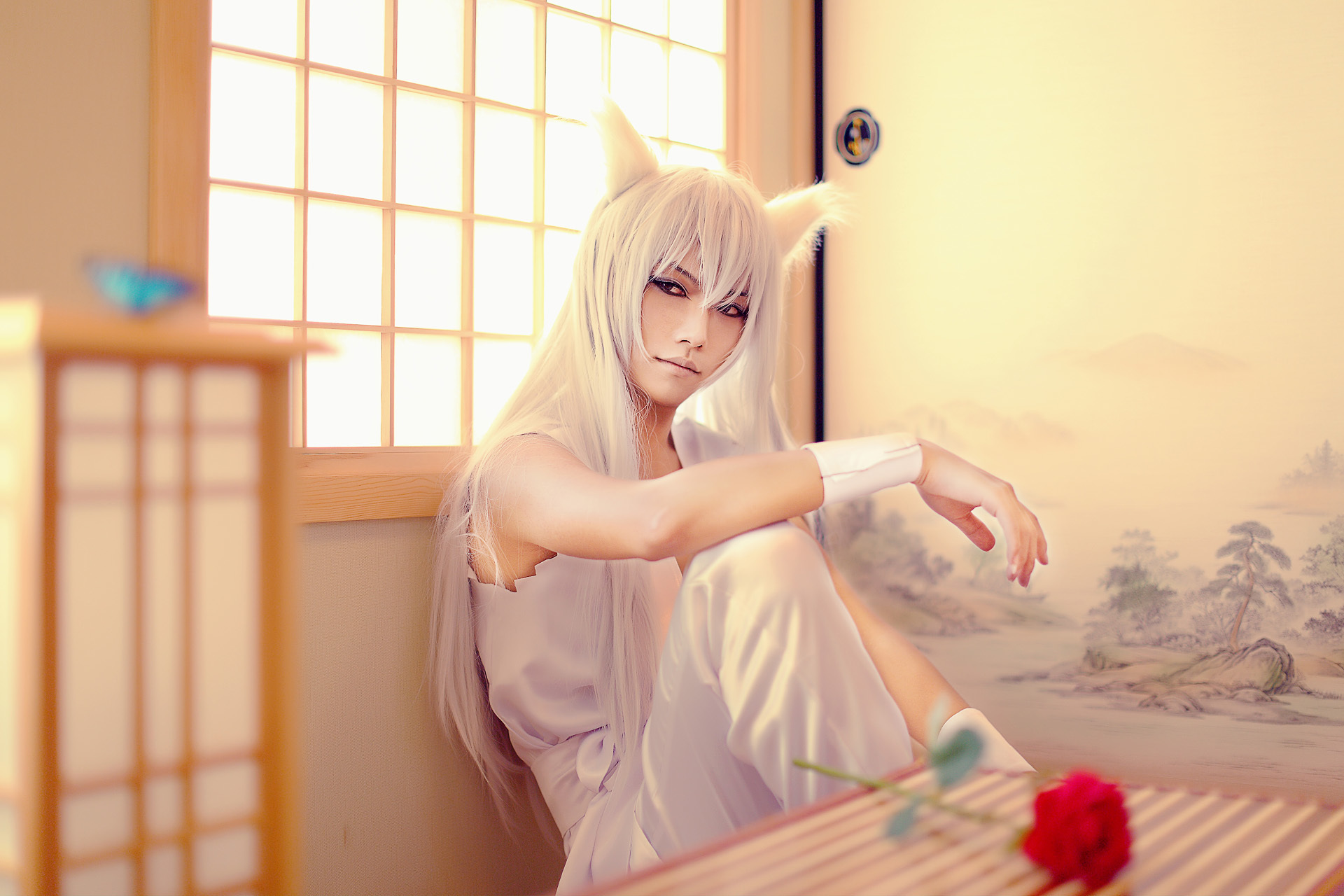 幽游白书  妖狐藏马cosplay-二次元