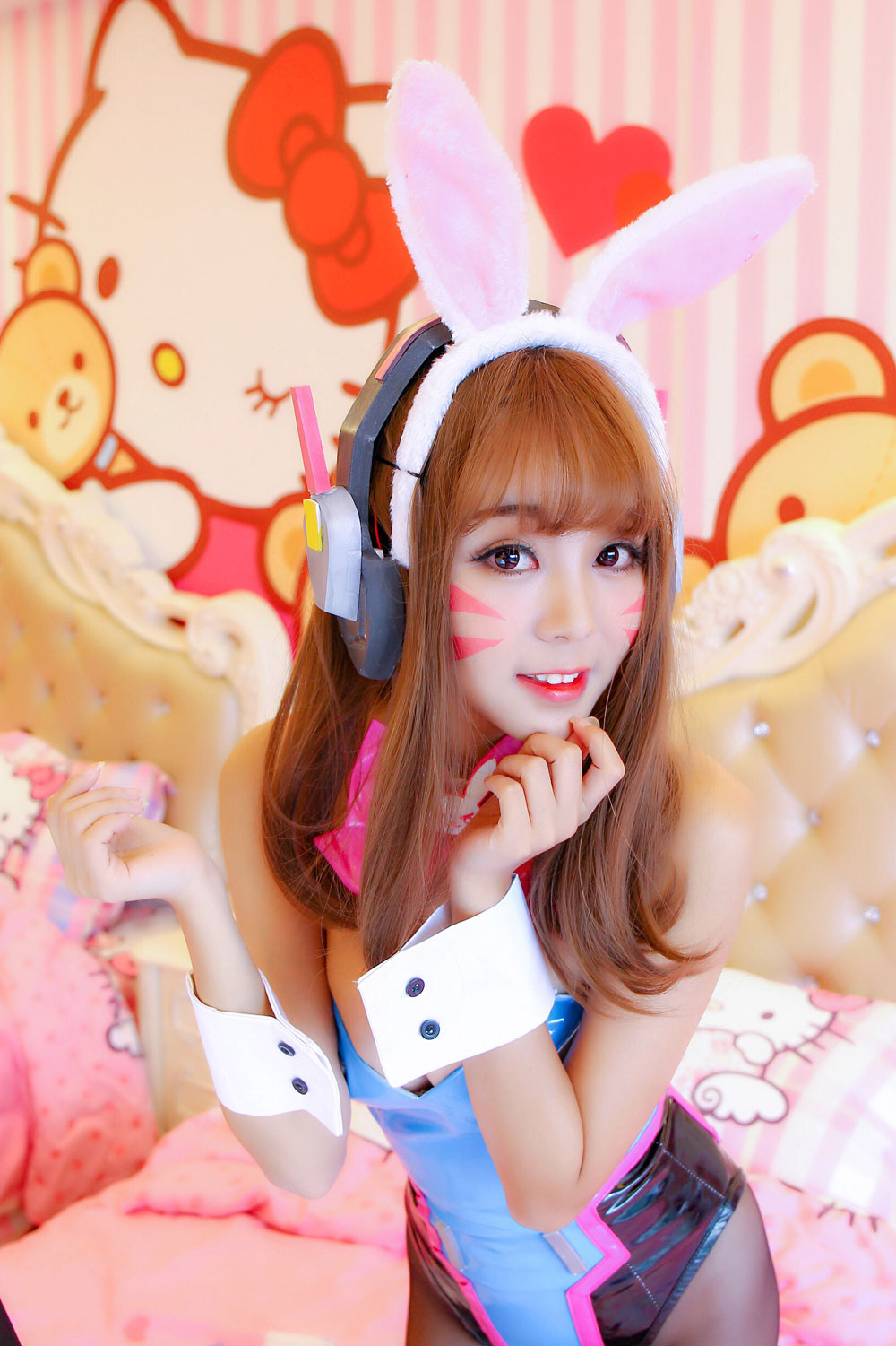 守望先锋 D.va 同人兔耳娘 Cosplay-二次元