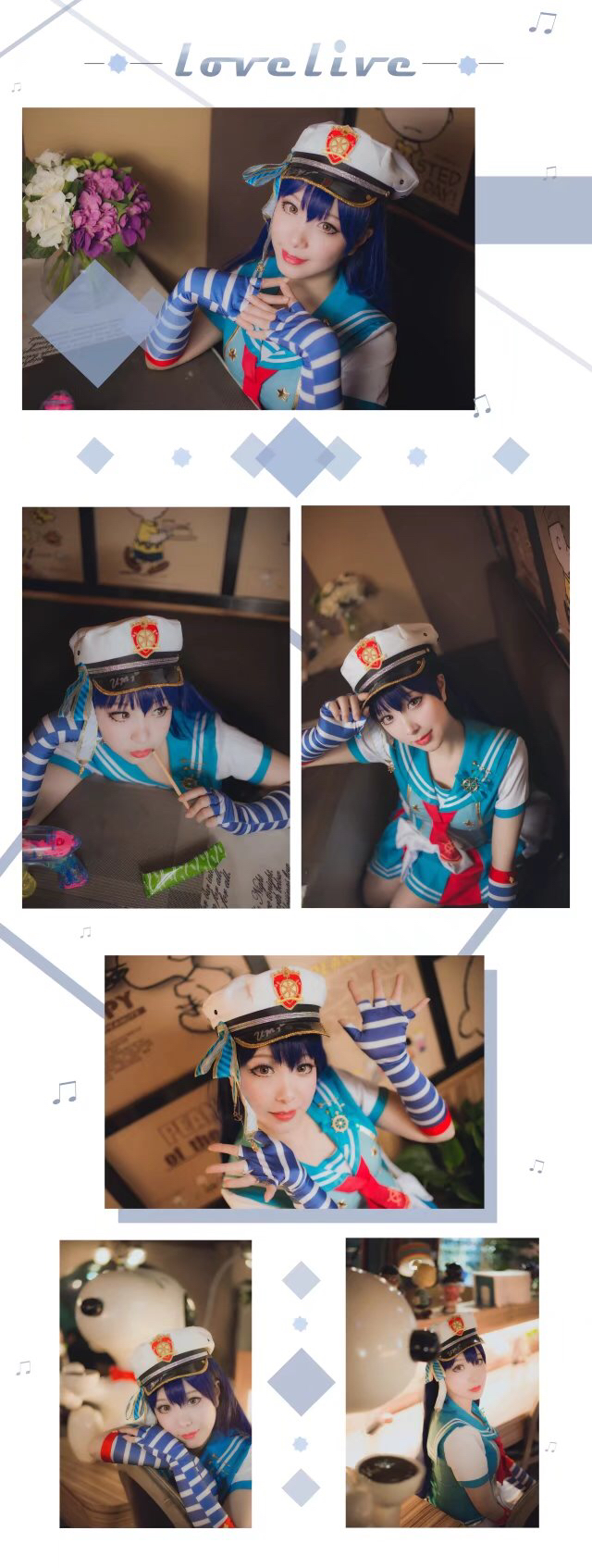 Love live！海未 海军cosplay-二次元