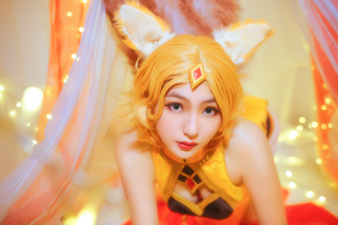 王者荣耀妲己cosplay,主人请尽情吩咐妲己~-二次元