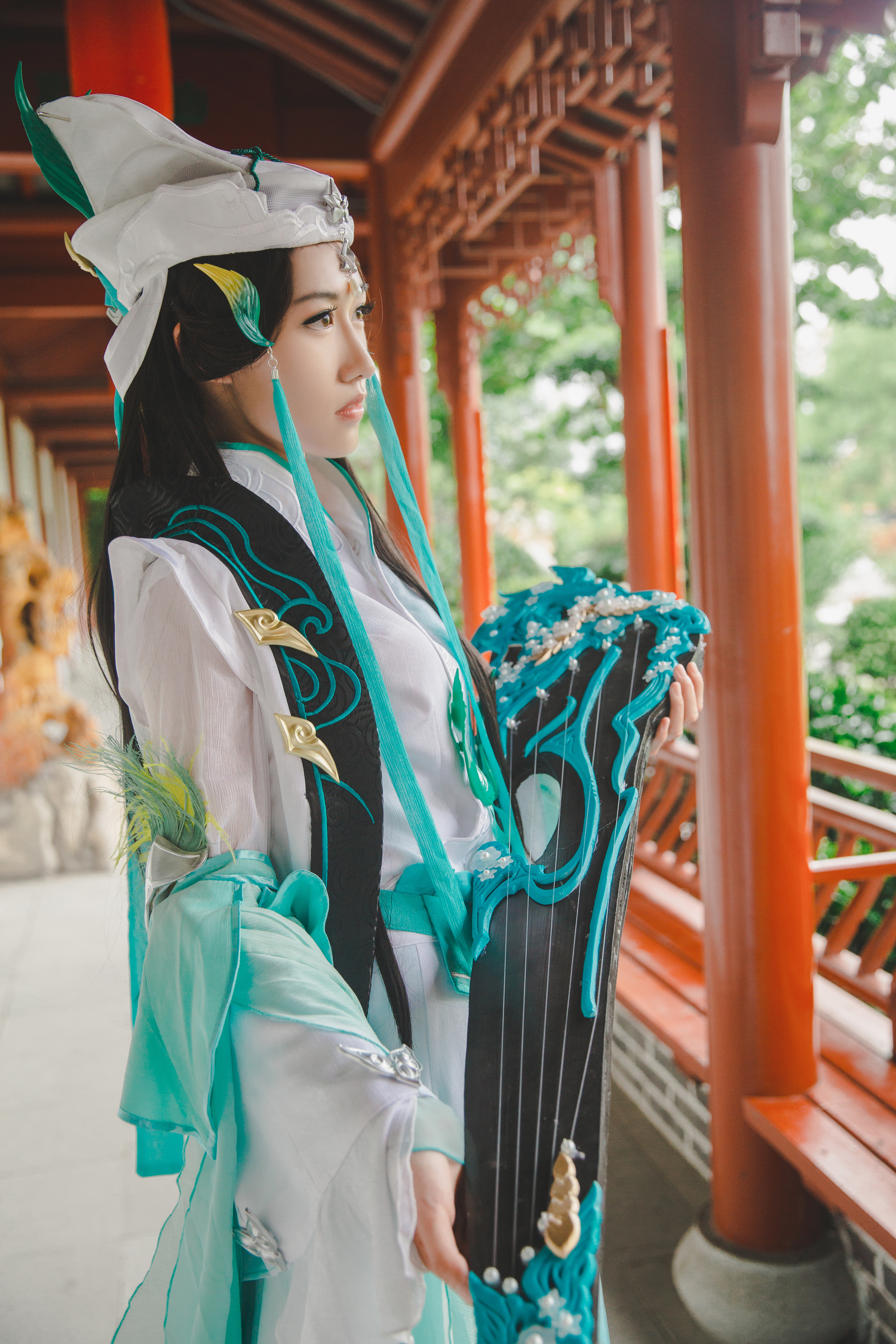 剑网三长歌门琴娘Cosplay-二次元