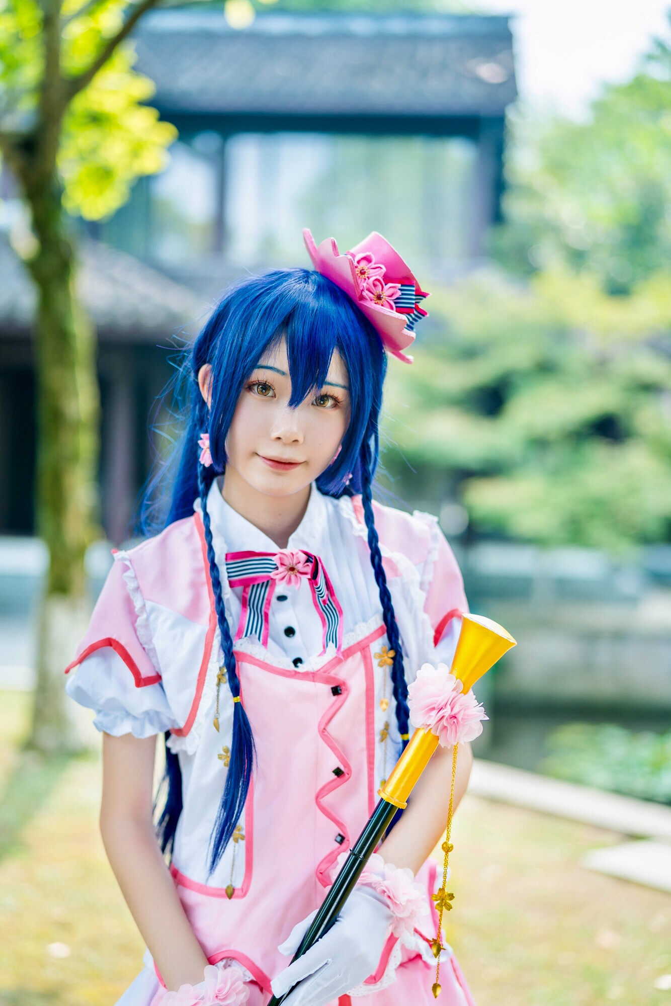 园田海未樱花觉醒cosplay-二次元