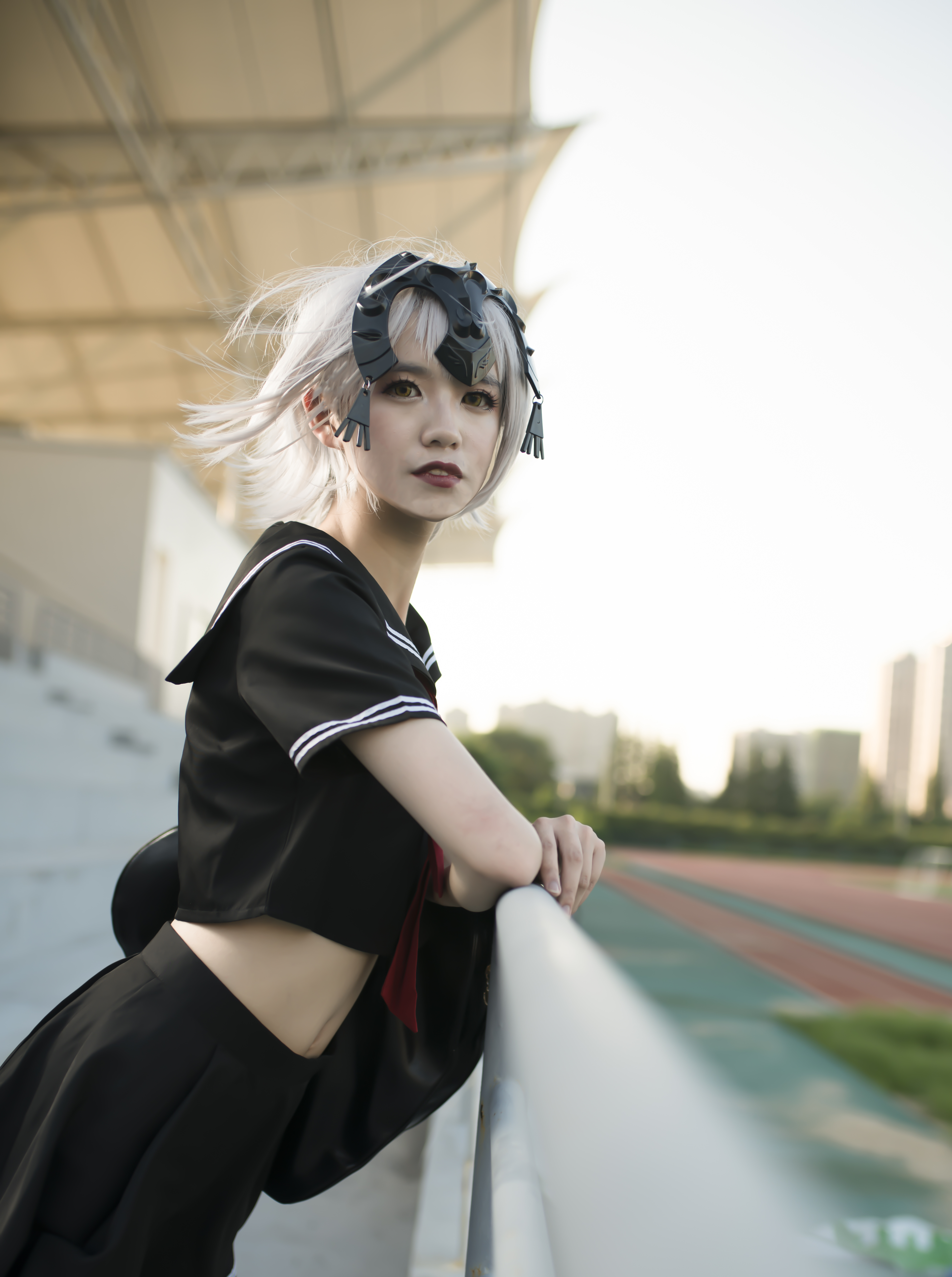 黑贞jk cosplay-二次元