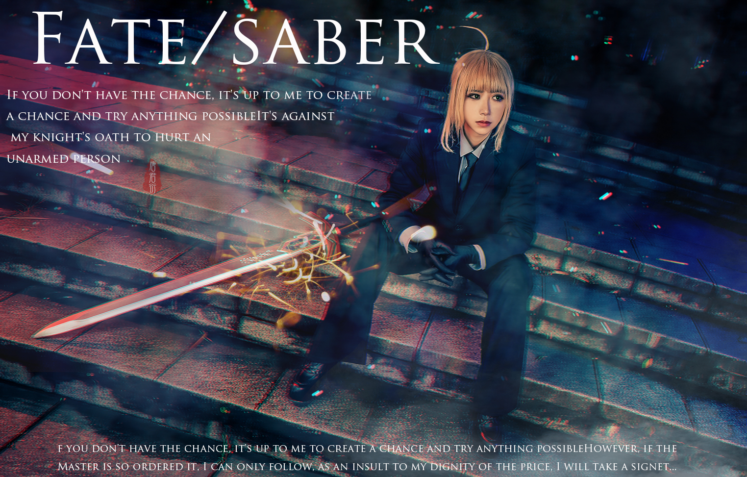 《Fate/Zero》Saber Cosplay-二次元