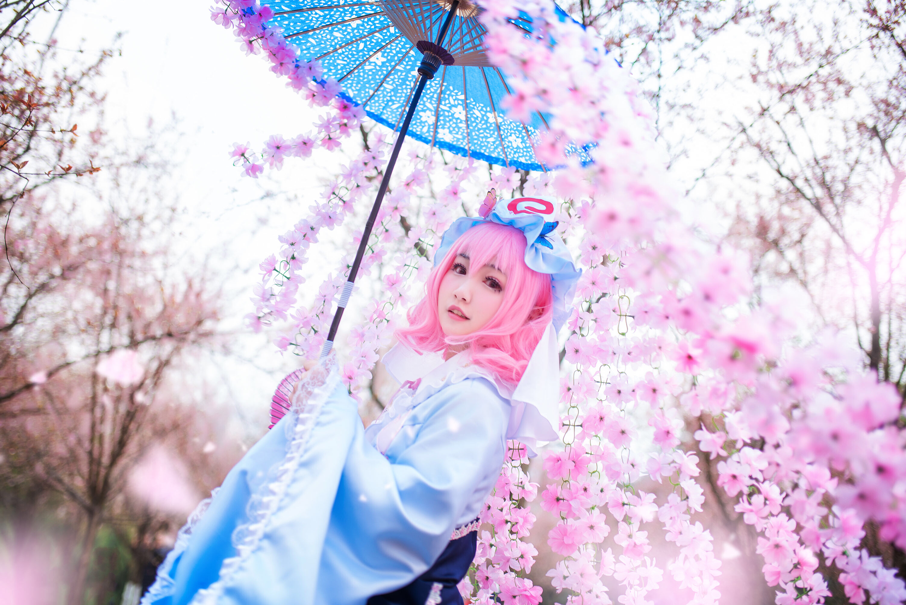 东方project西行寺幽幽子cosplay-二次元