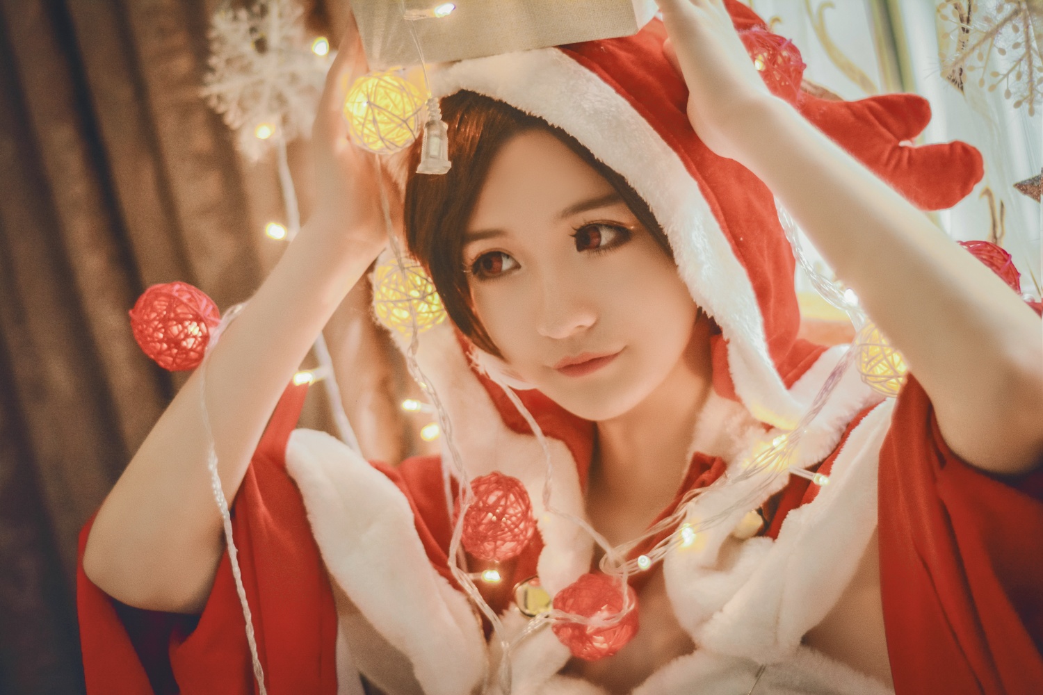 王者荣耀 貂蝉圣诞恋歌cosplay 糖果和我，谁更甜蜜？-二次元