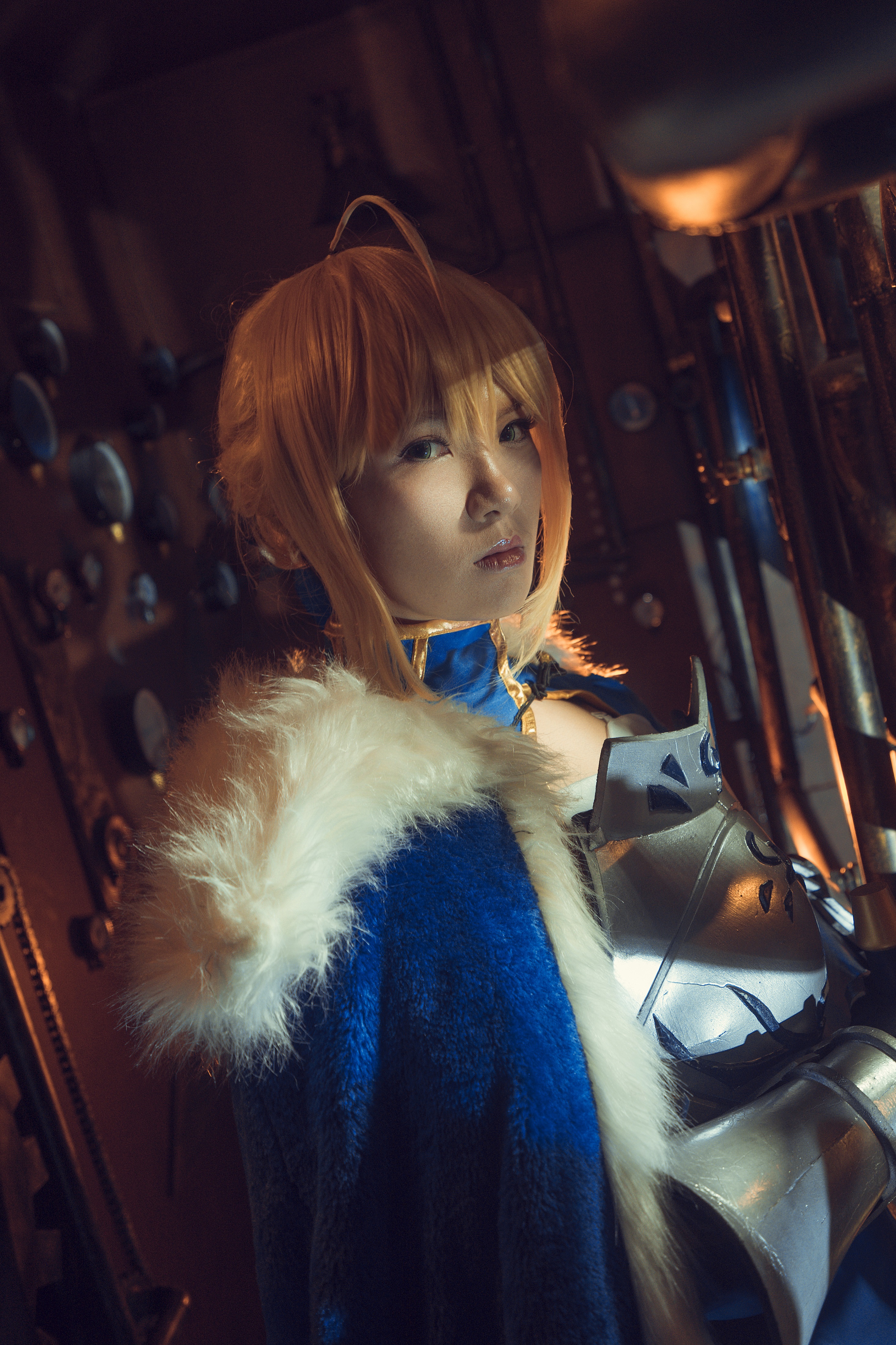 Fate——saber蓝战cosplay-二次元