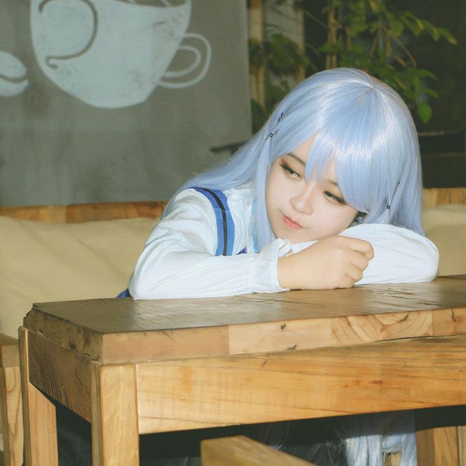  香风智乃cosplay请问您今天要来点兔子吗