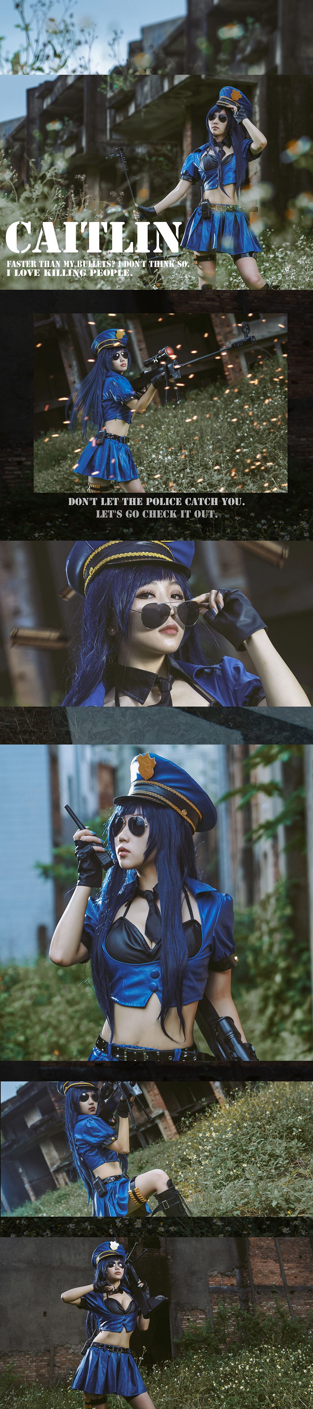 英雄联盟 皮城女警 cosplay-二次元