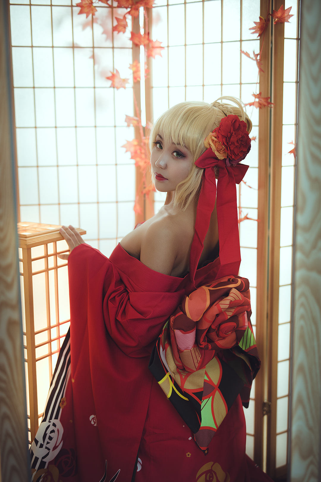 fate/grand order尼禄和服cosplay-二次元