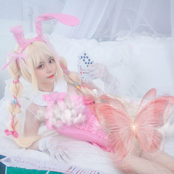 马卡龙兔女郎cosplay