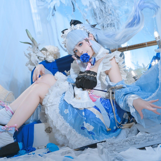 《原神》神里绫华女仆cosplay