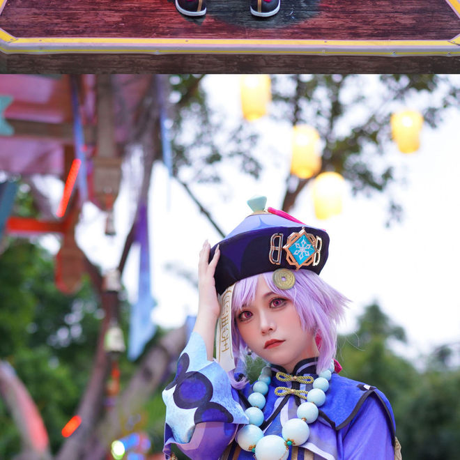 《原神》七七可爱鬼cosplay