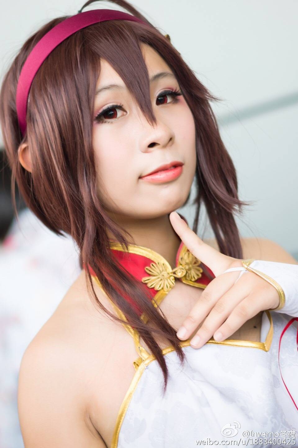 vocaloid乐正绫凤凰式旗袍cosplay