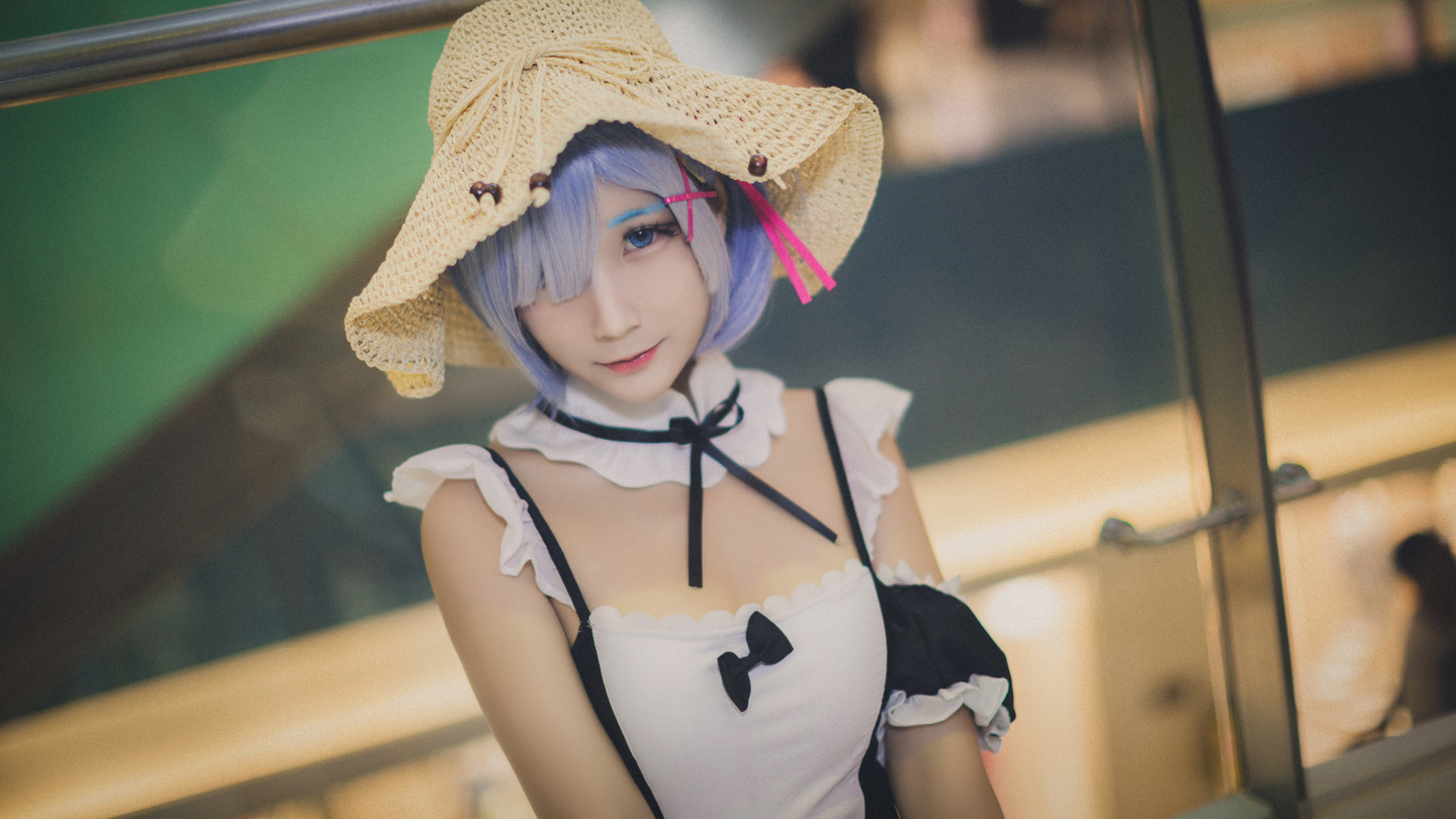 re从零开始的异世界生活蕾姆水着cosplay漫展场照第一波